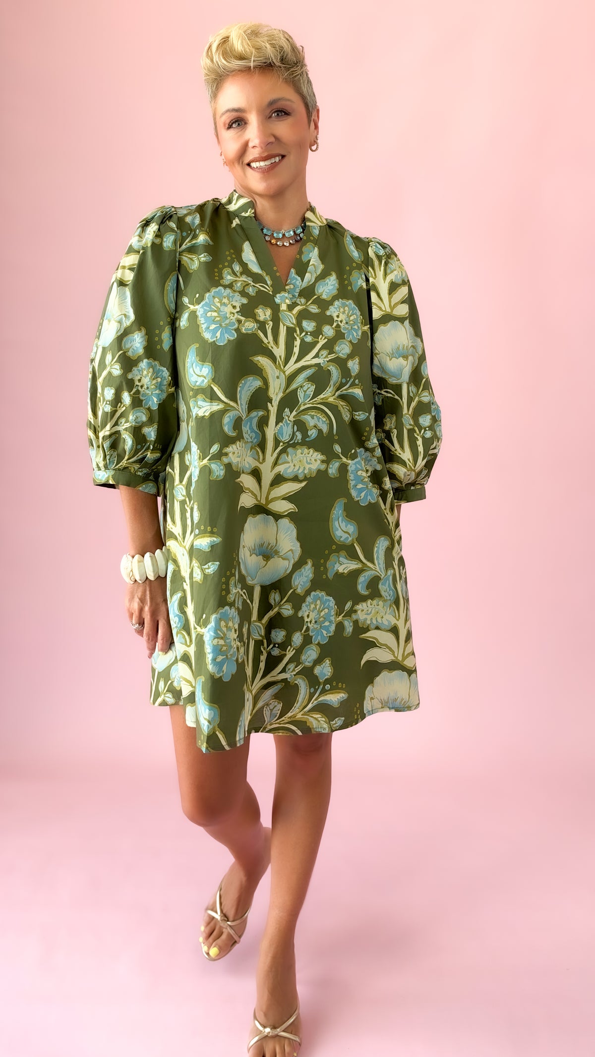 Rhetta Mini Dress/Olive