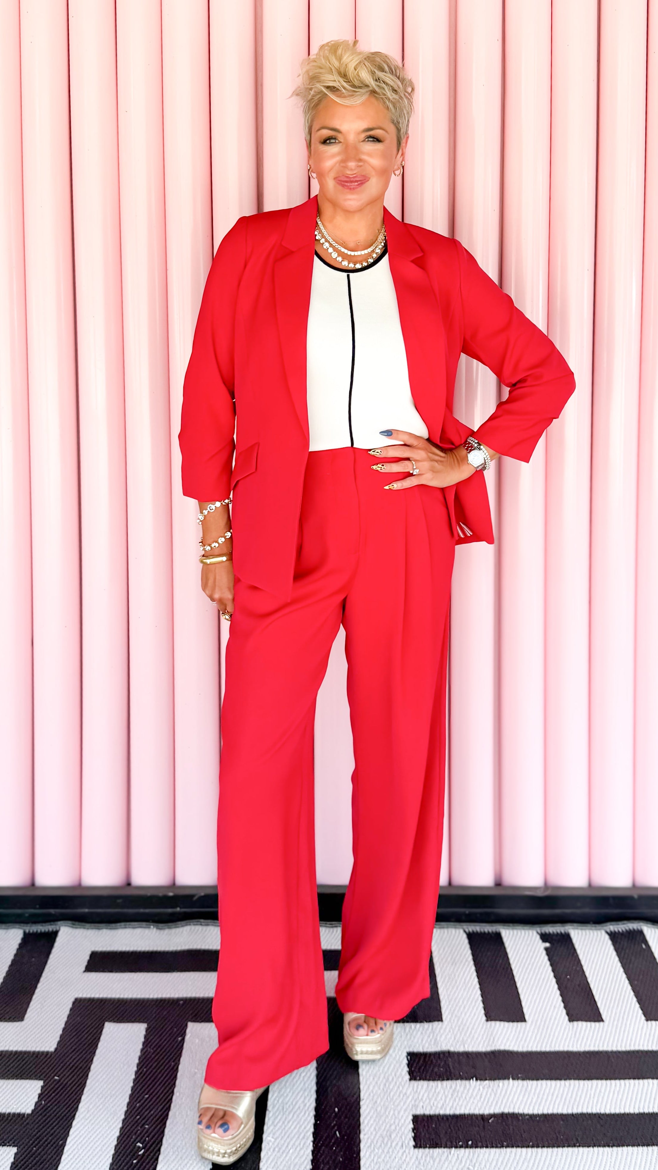 Rebecca Trouser/Red