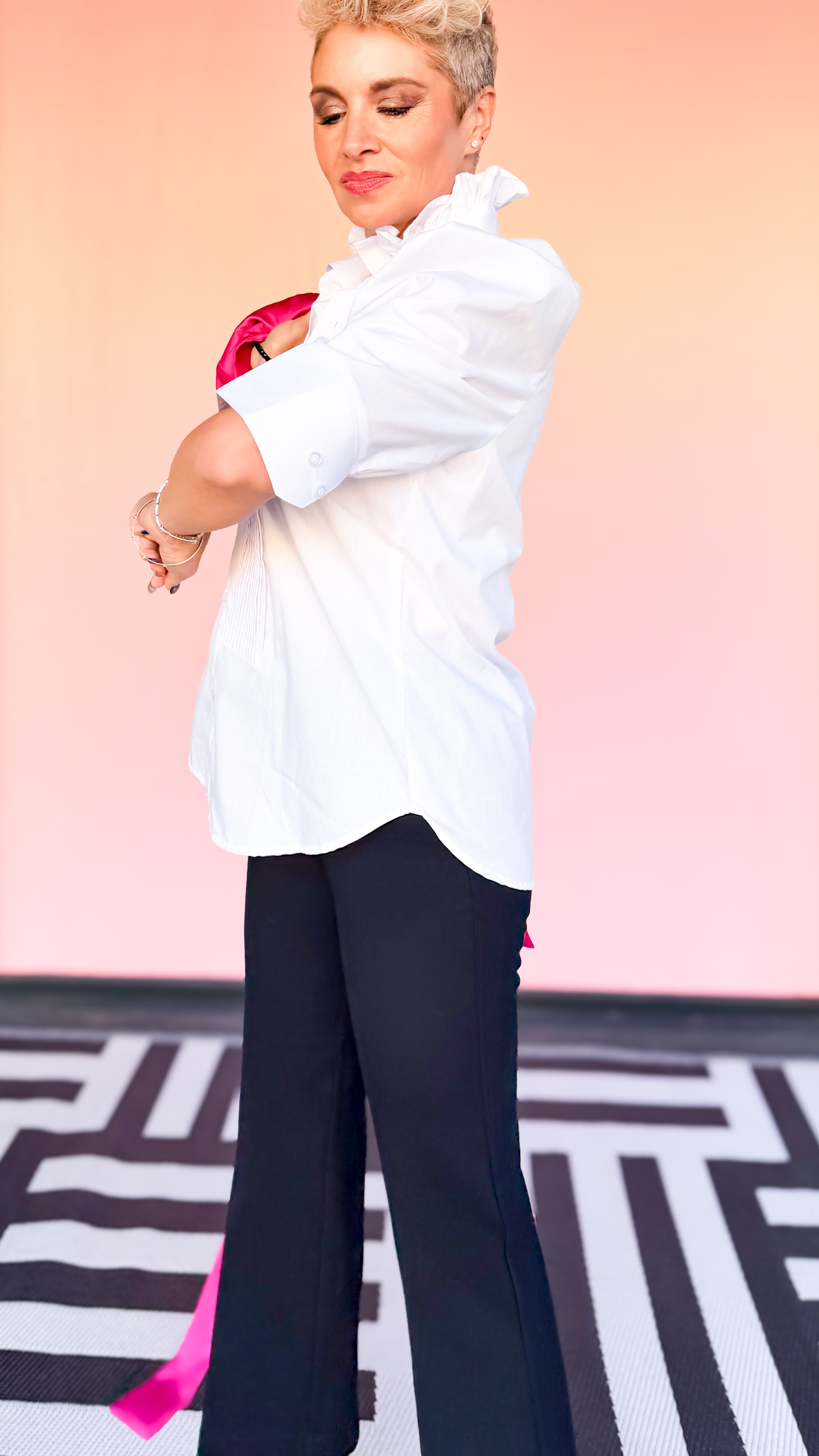 Bonita Tux Top/White