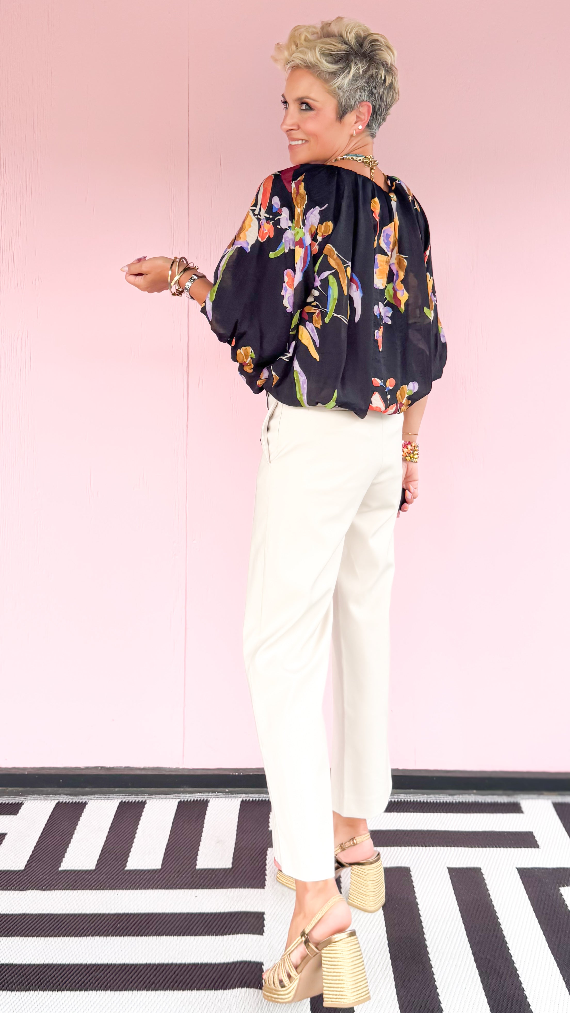 Front Button Detail Pant