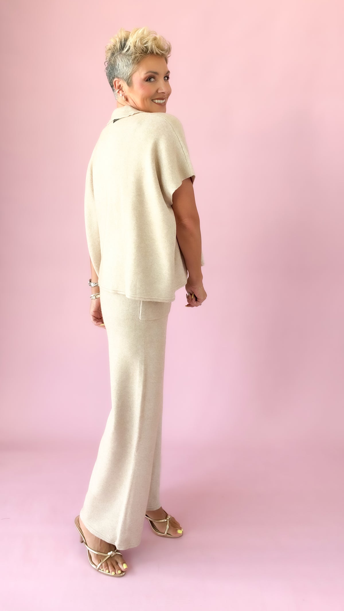 Steve Knit Pants/Oatmeal