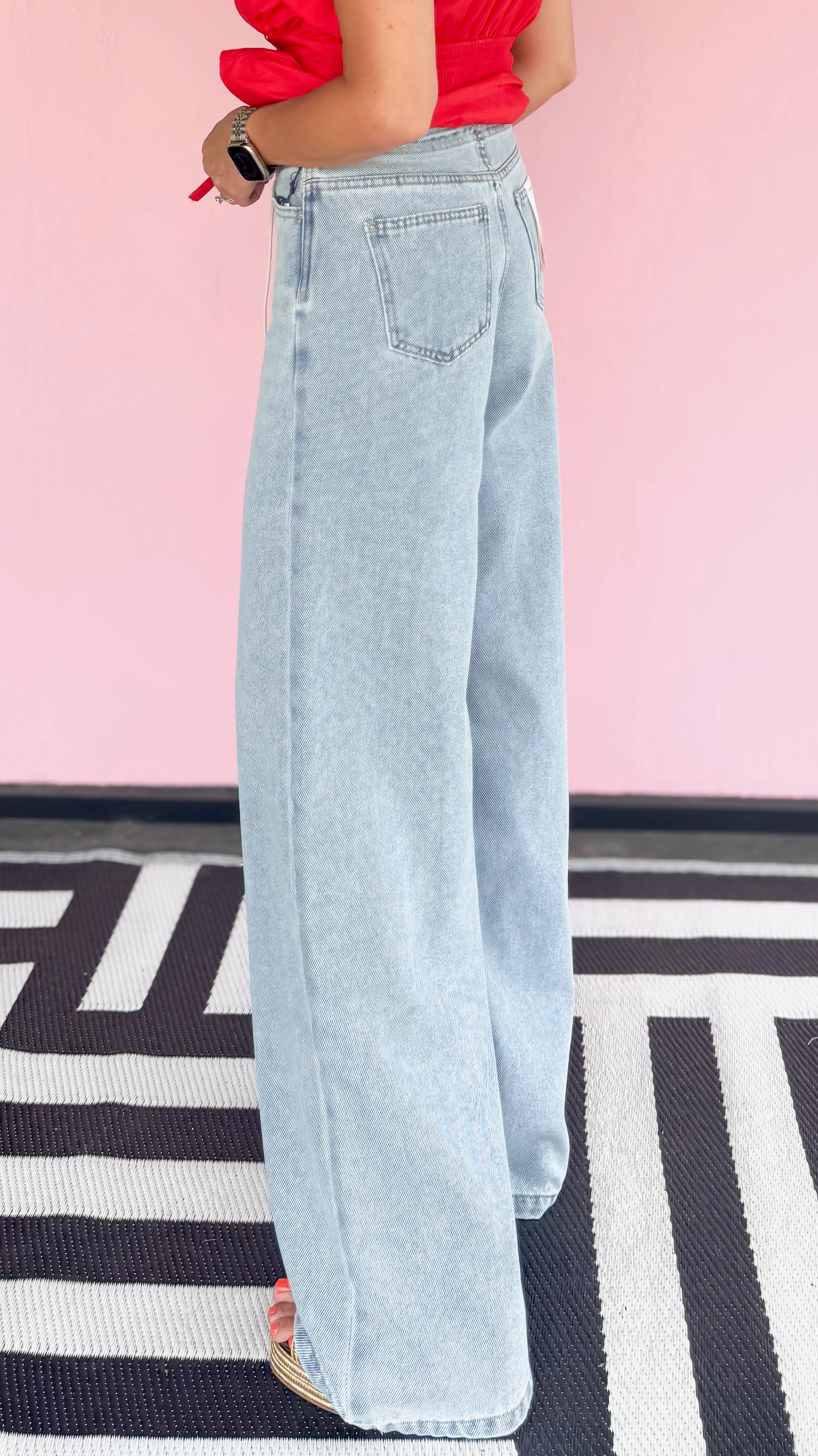 Jade Drawstring Jean