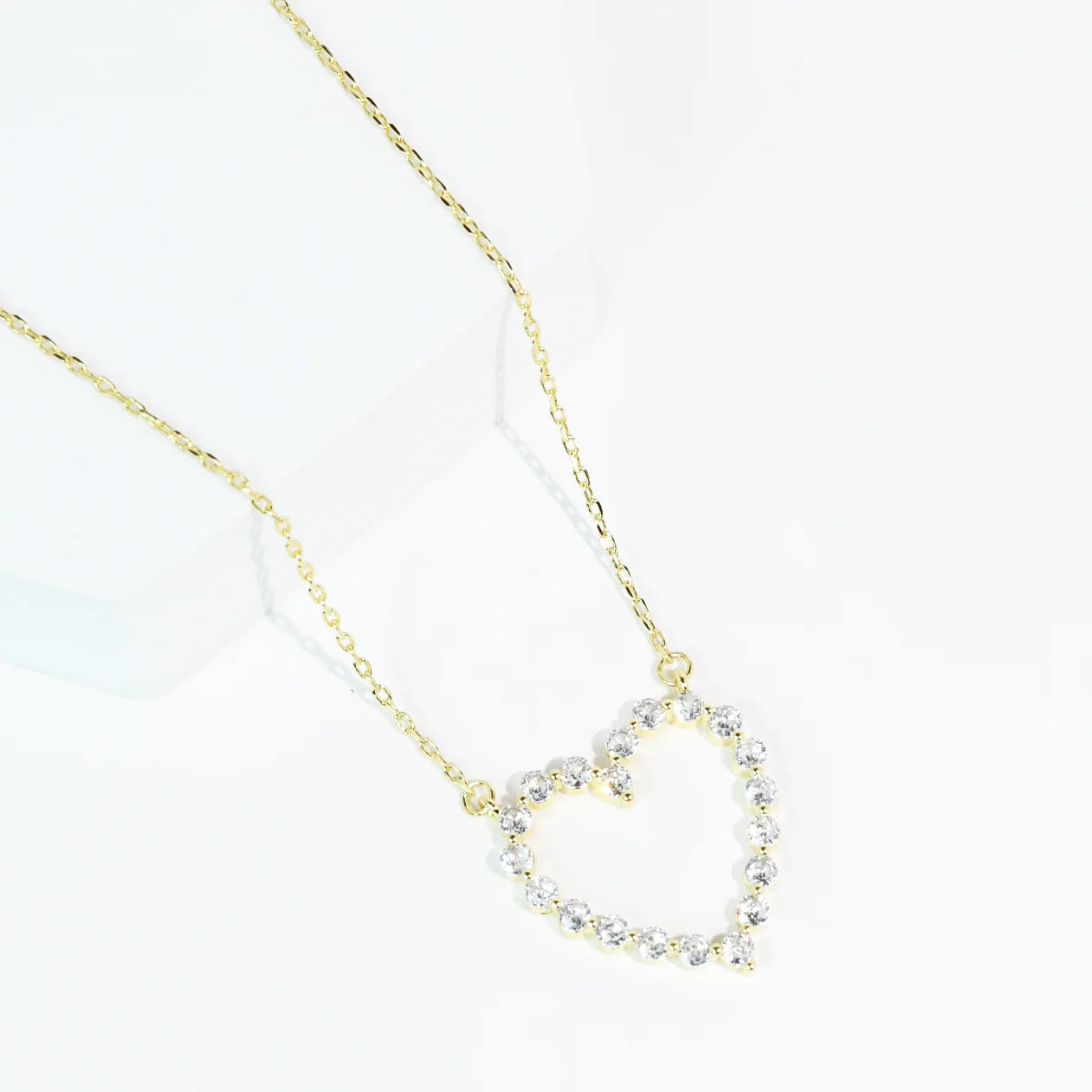 Sparkle Heart Necklace - The BLVD