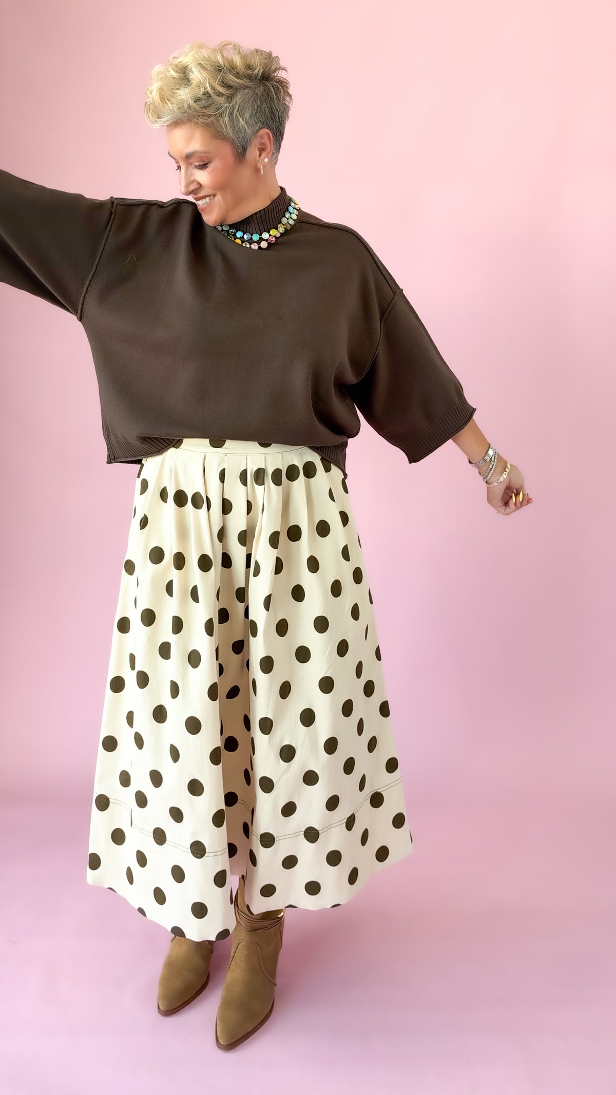 Melody Maxi Skirt/Ecru
