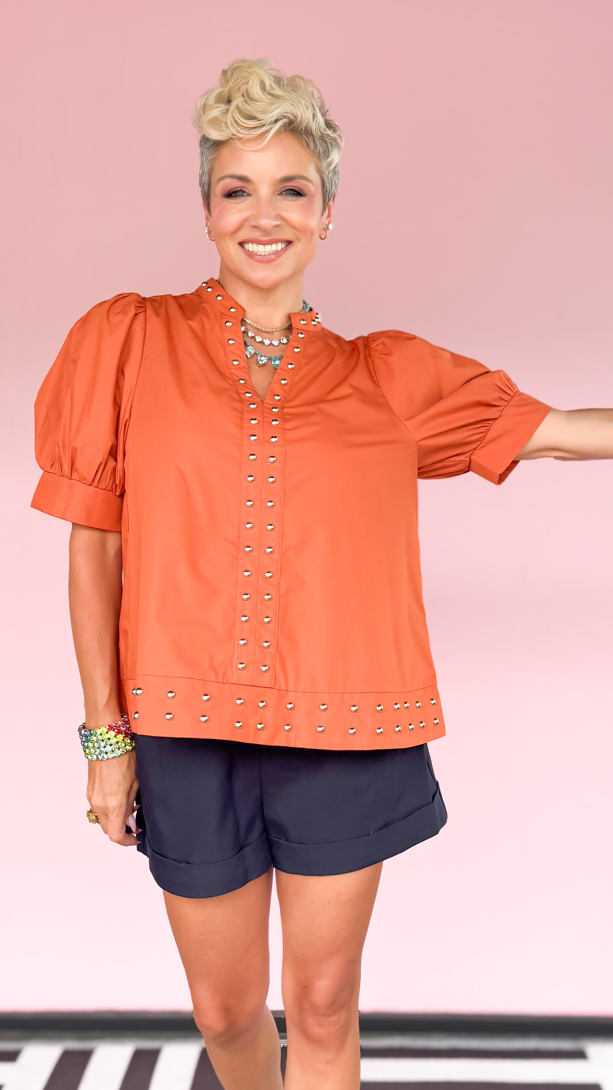Gold Studded Top