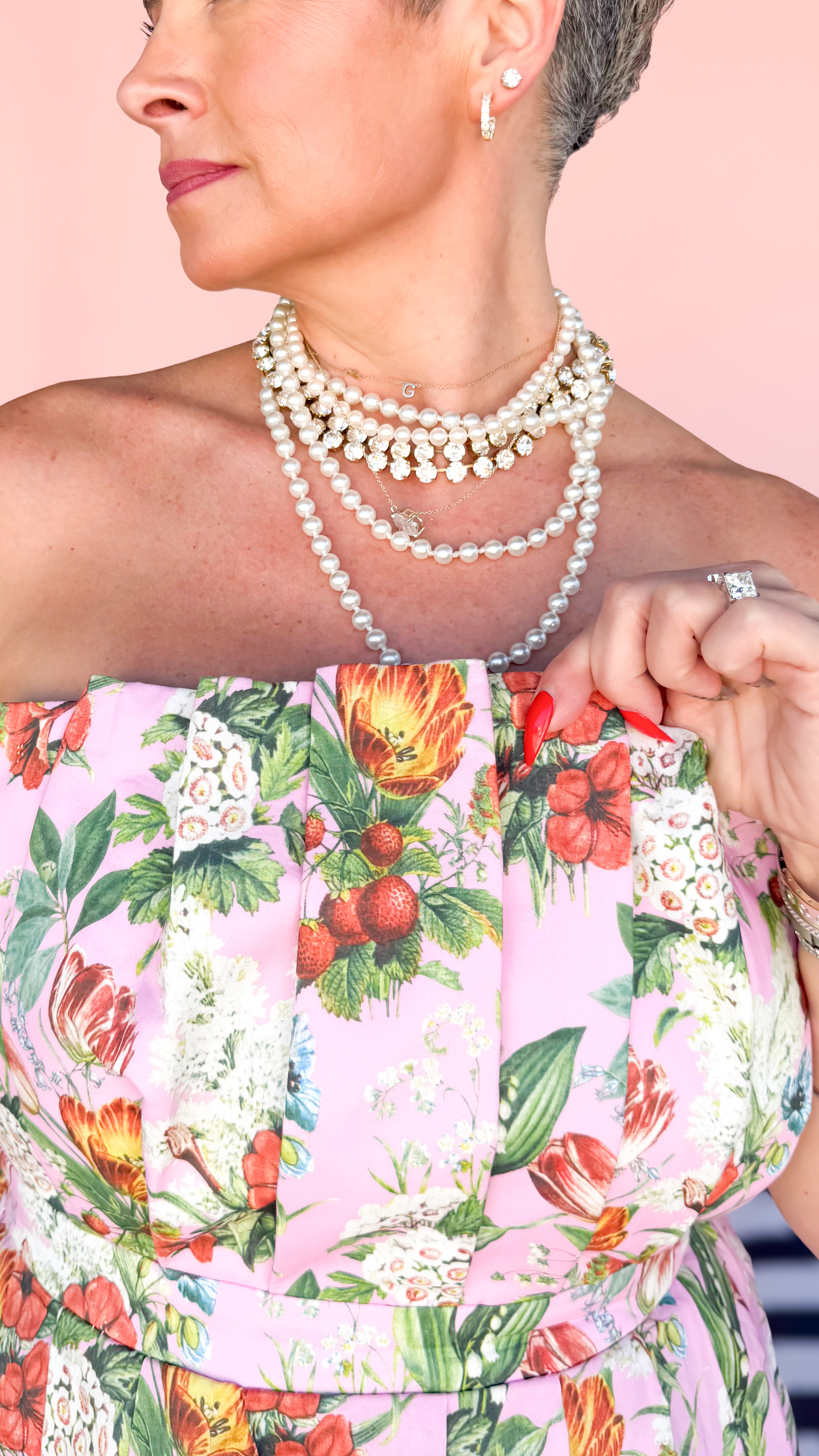 Spring Soirée Dress/Pink - The BLVD