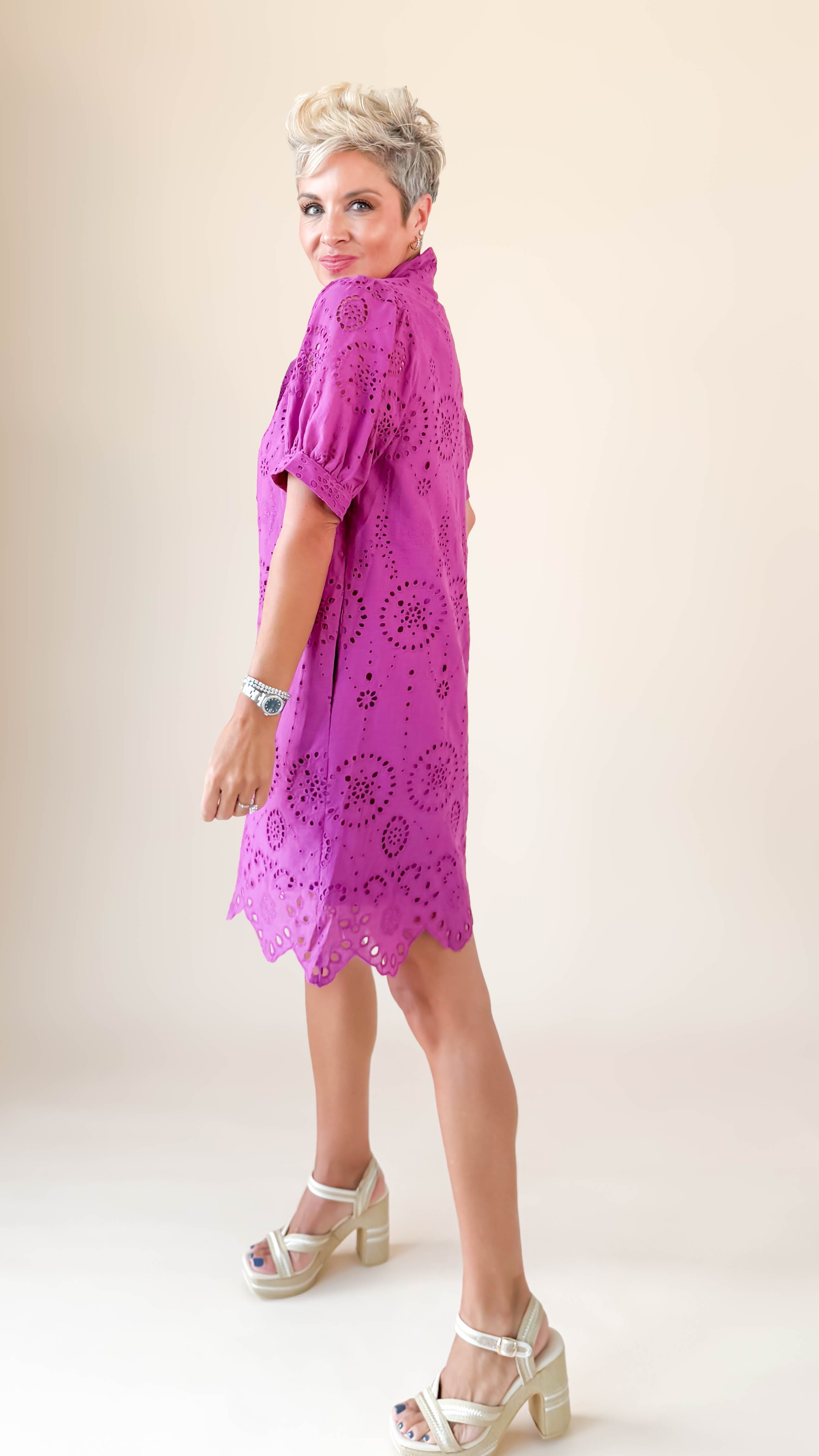 Esme Mini Dress/Magenta