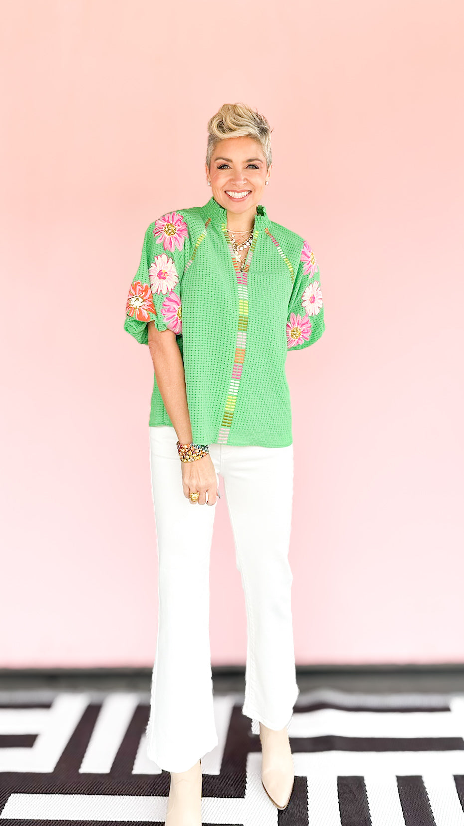 Hailey Floral Embroidered Top