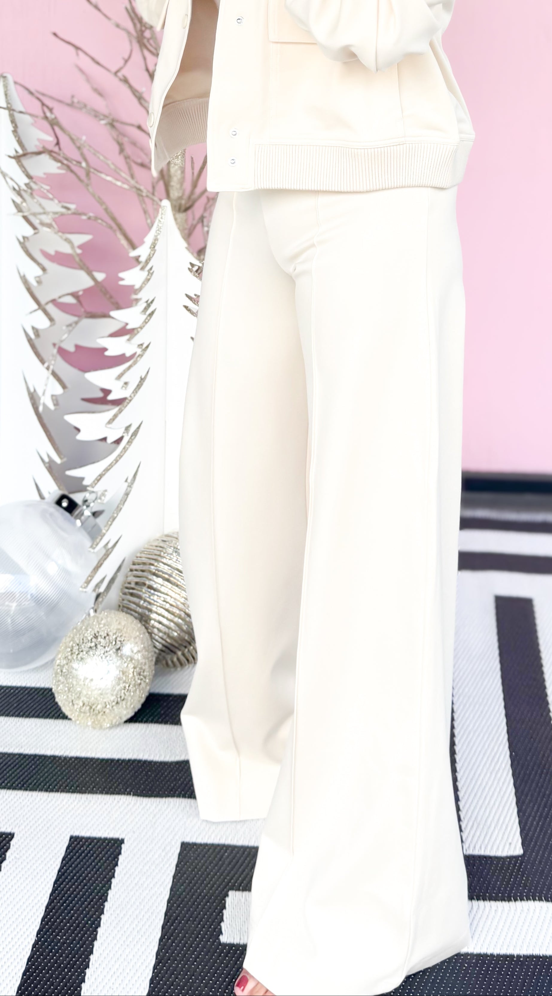 Wide Leg Pants/Ivory