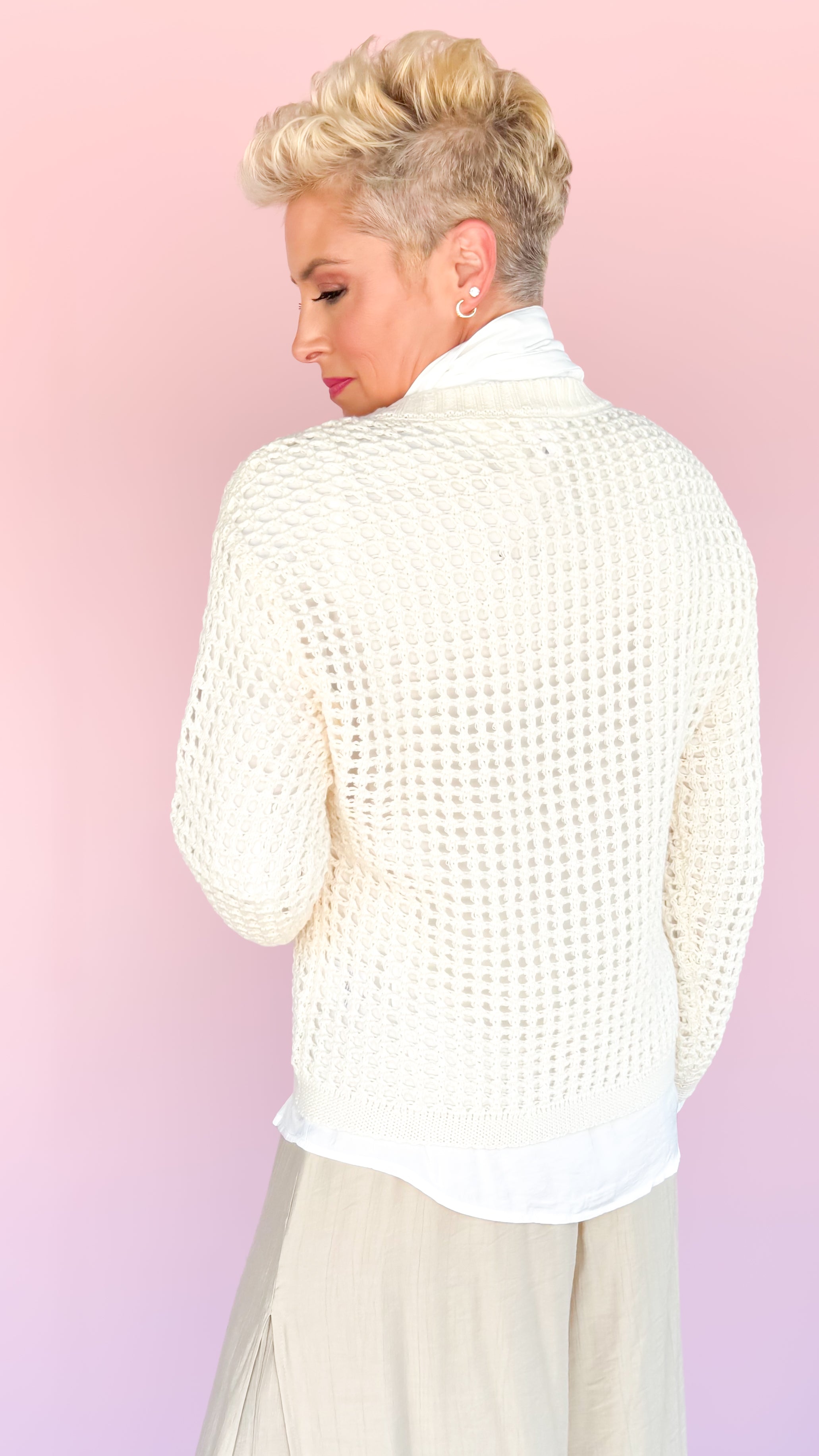 Knit BEACH Sweater/Cream