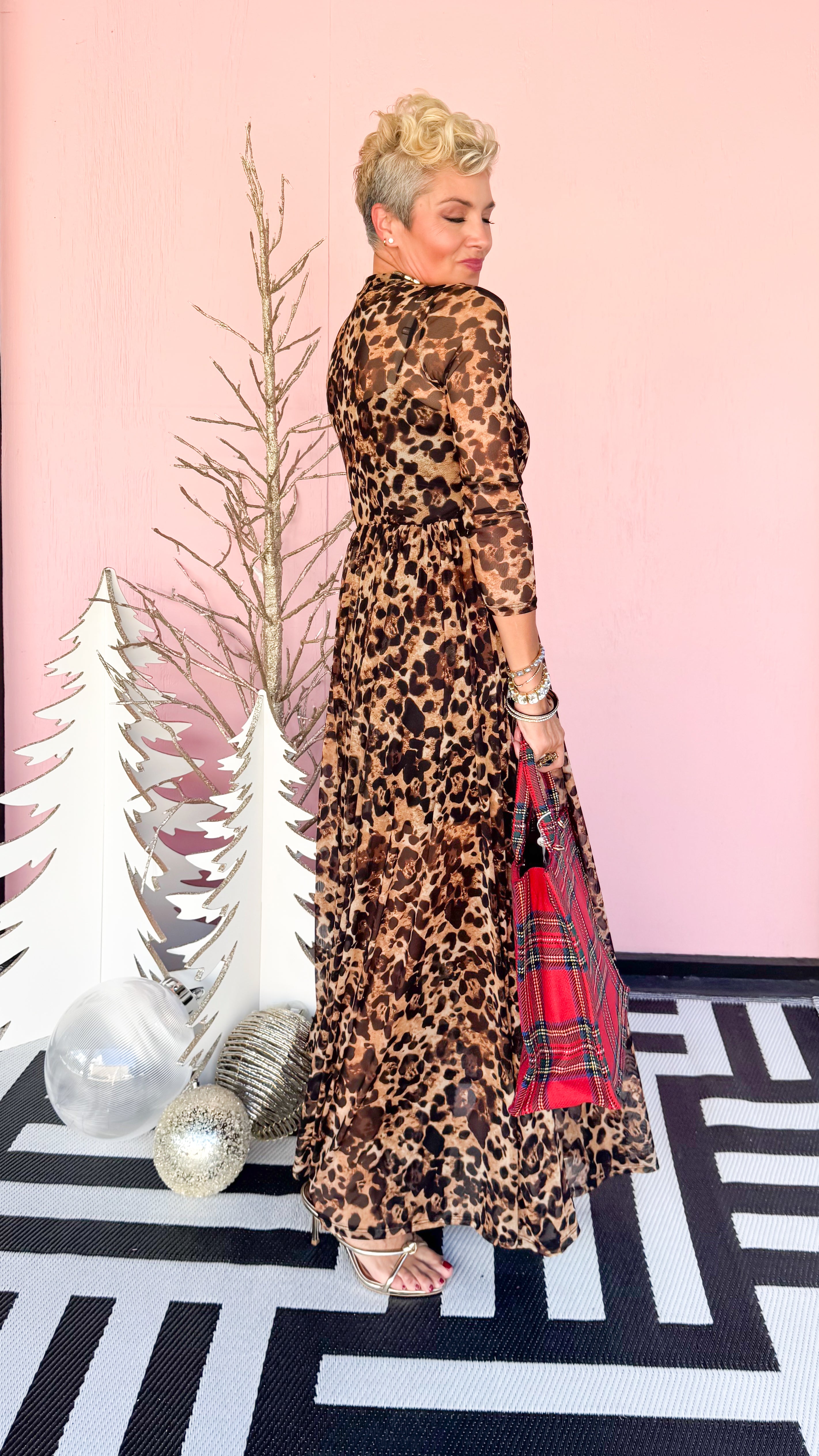 Leopard MESH Dress