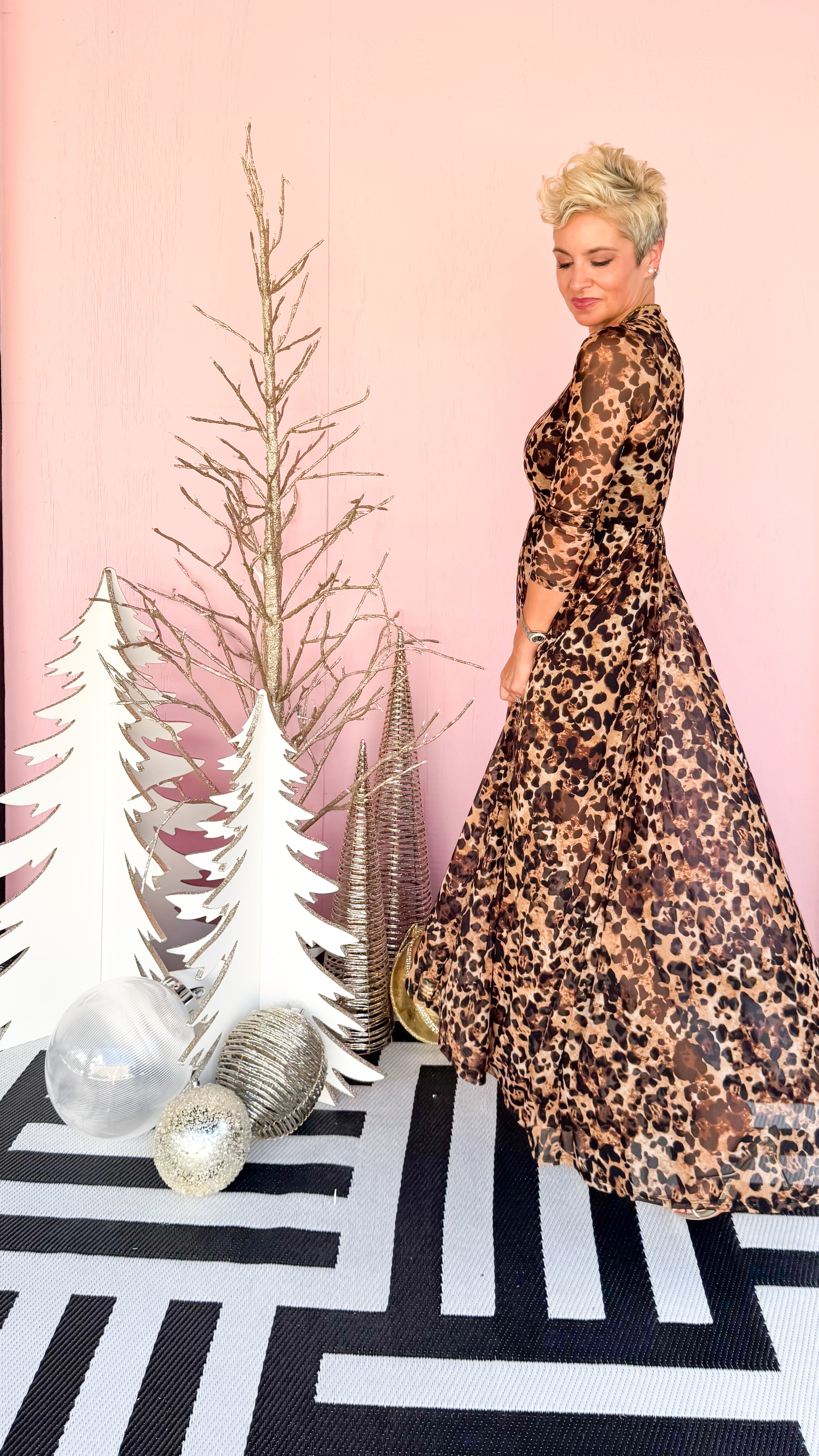 Leopard MESH Dress