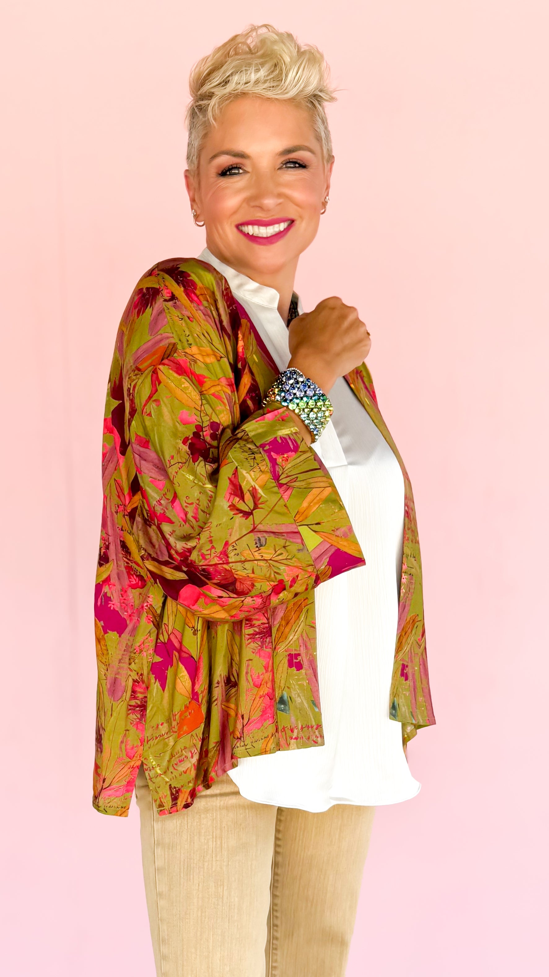 Short Kimono-Featherington/Green