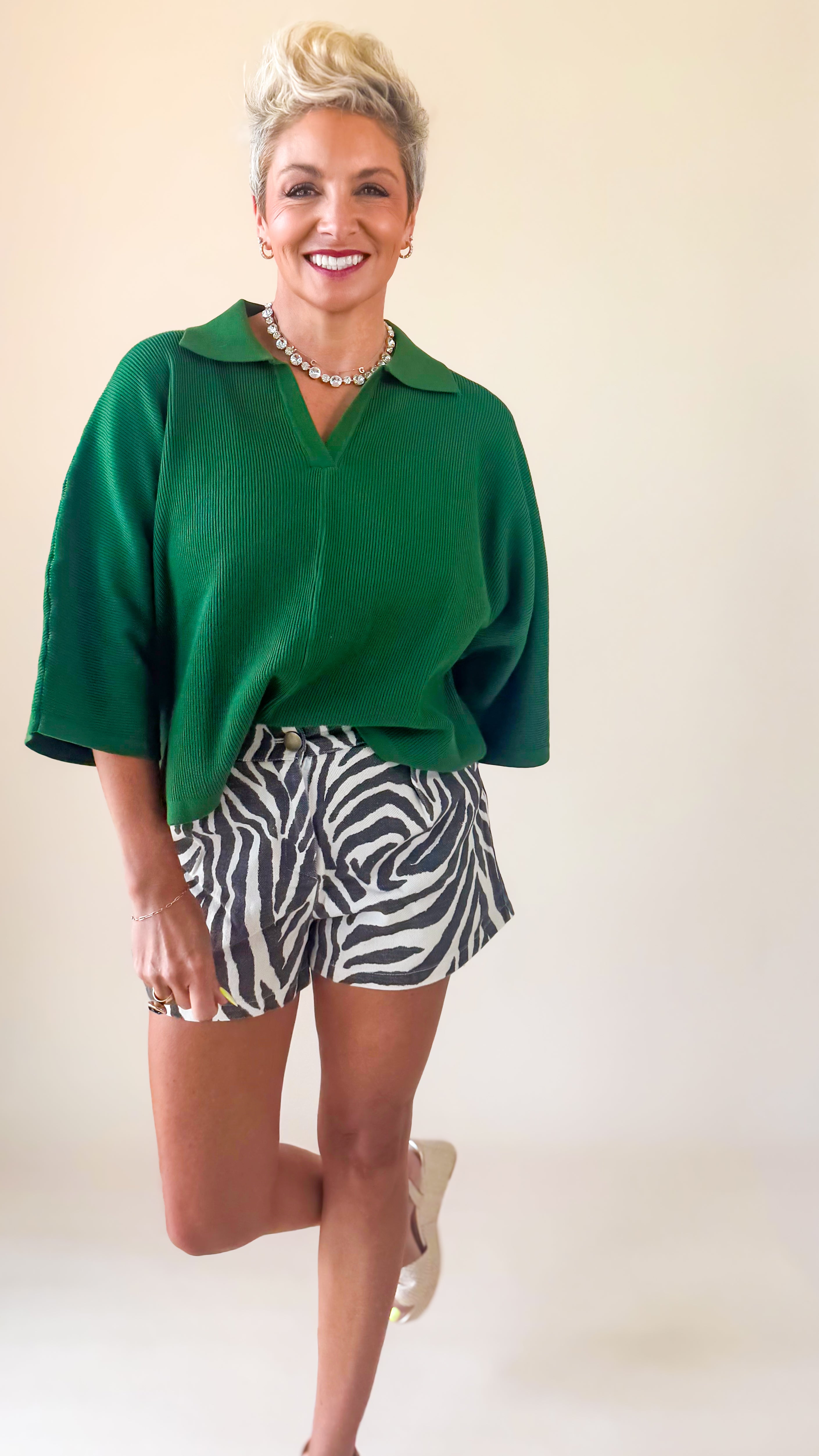 Cynthia Oversized Sweater/Green
