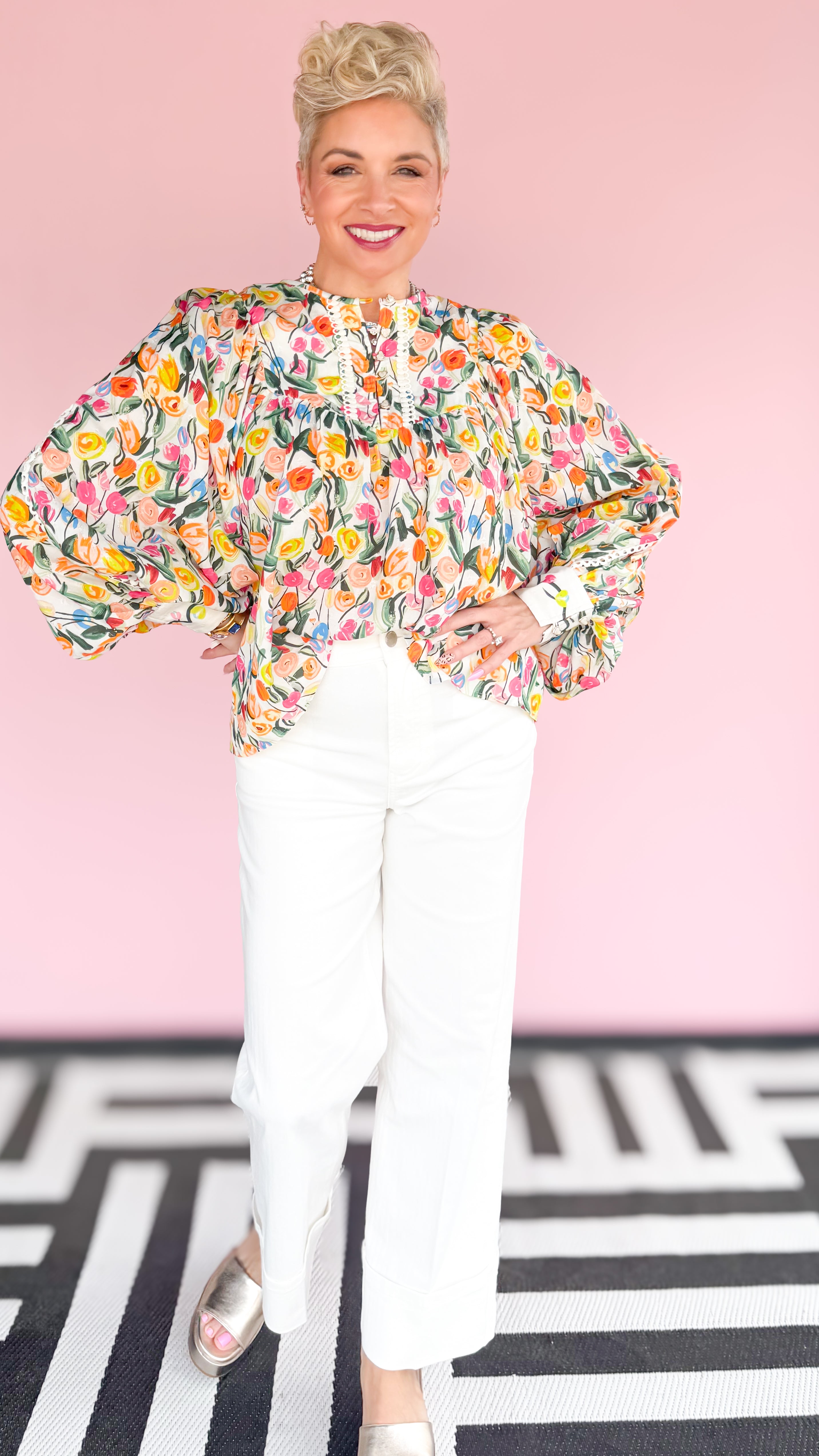 BERTHA FLORAL PRINT BLOUSE - The BLVD