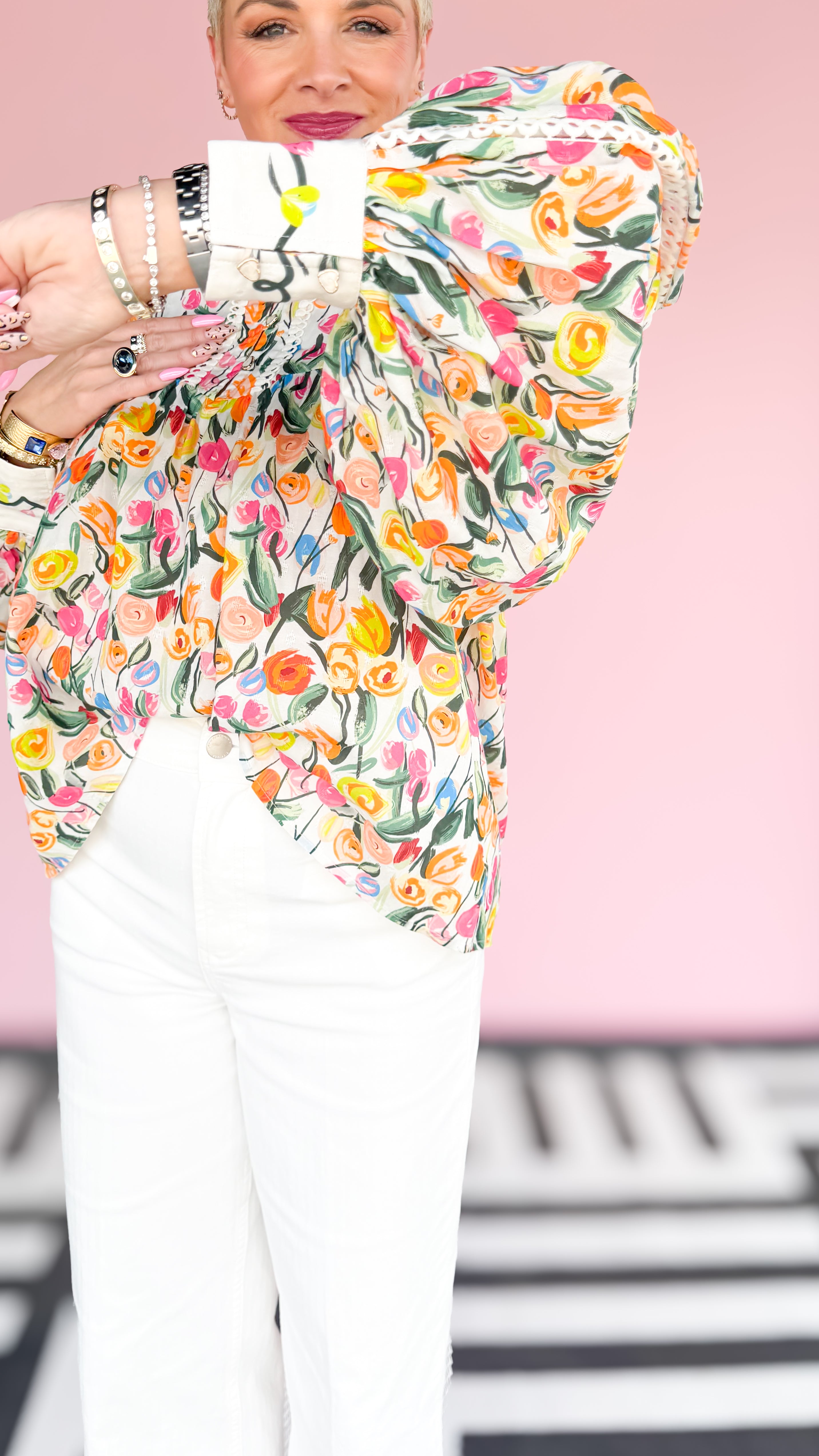 BERTHA FLORAL PRINT BLOUSE - The BLVD