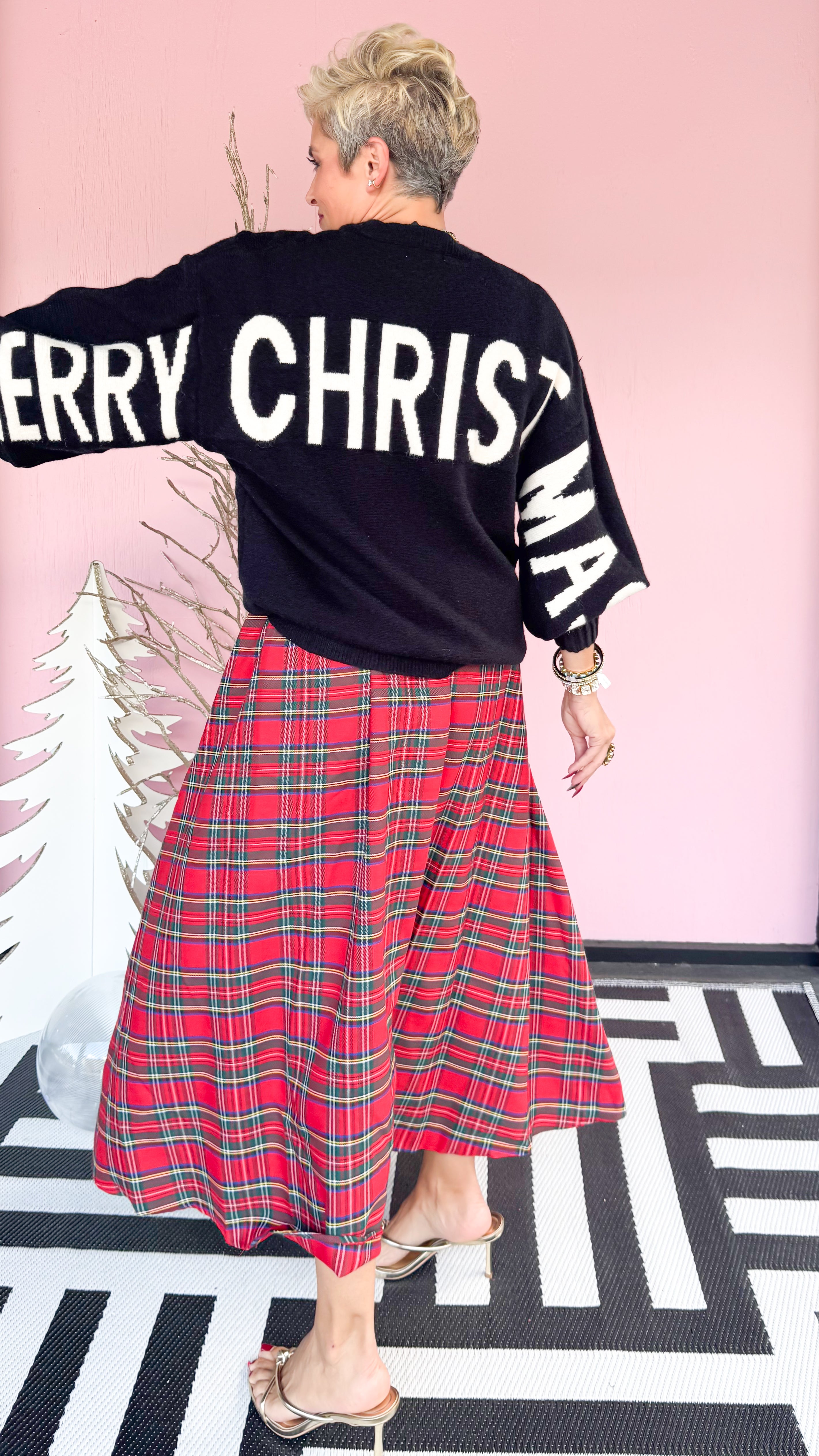 Christmas Sweater with HO HO HO