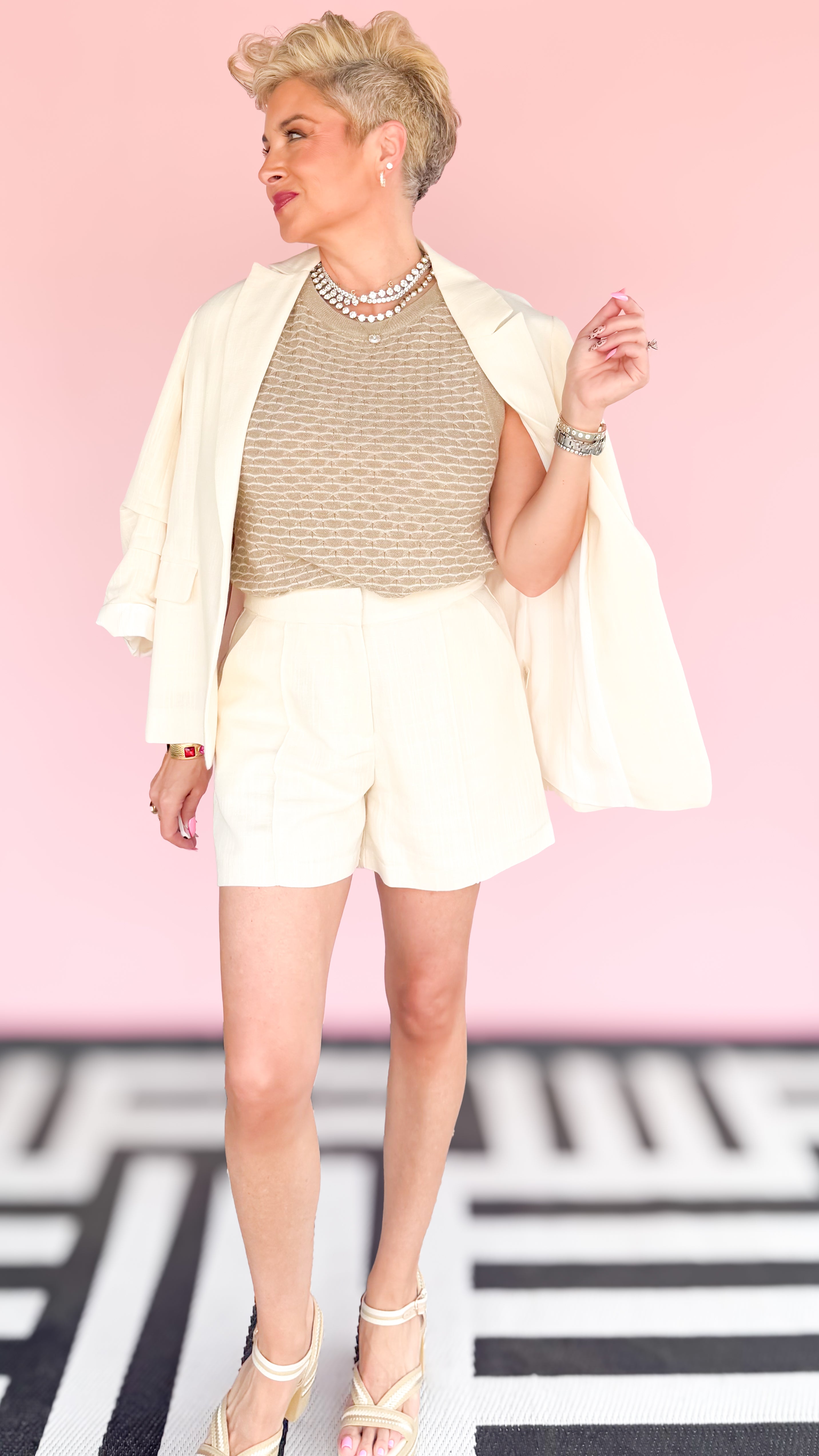 Magnolia Sleeveless Top/Sand - The BLVD