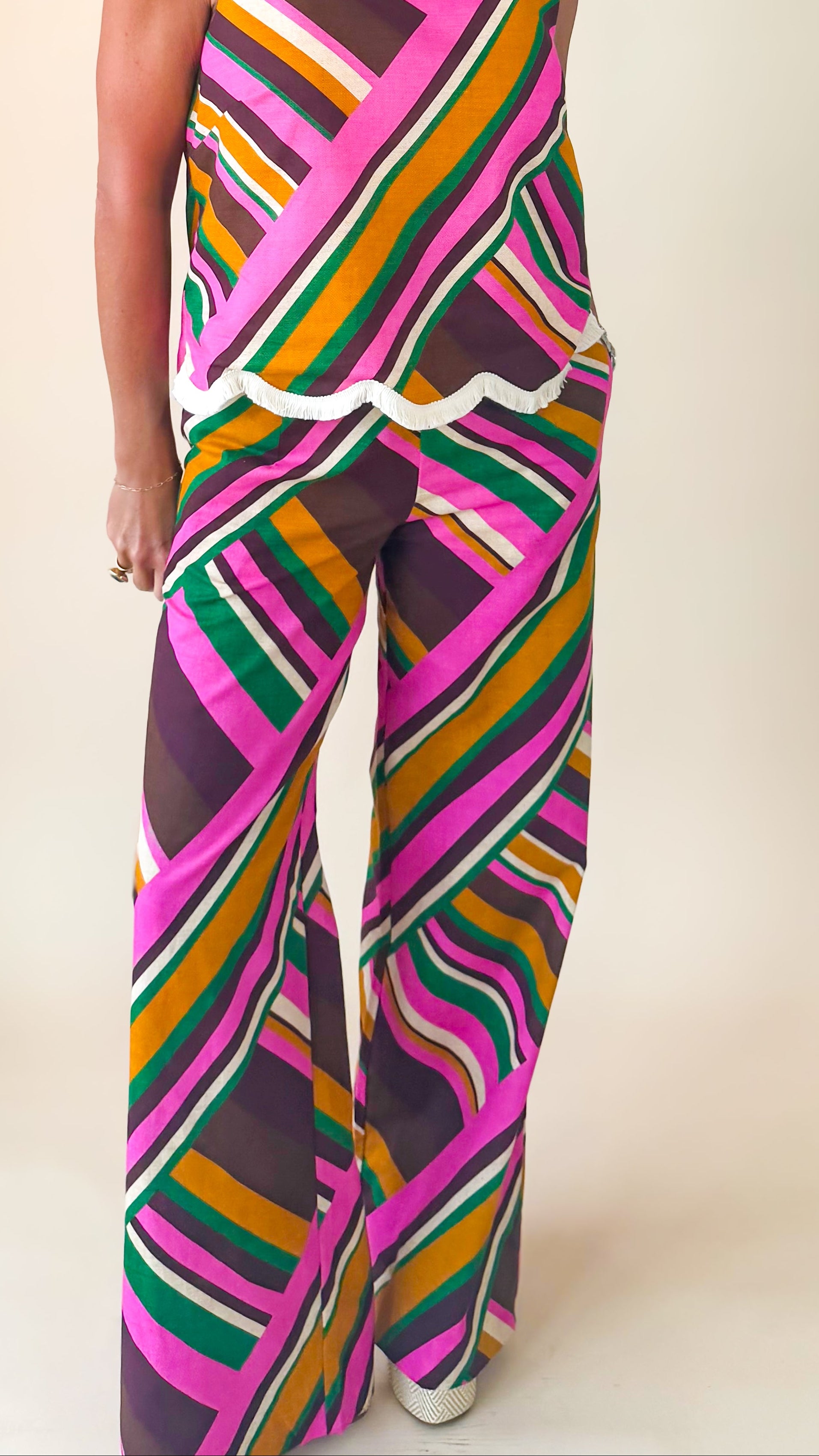 Amara Contrast Pant/Multi