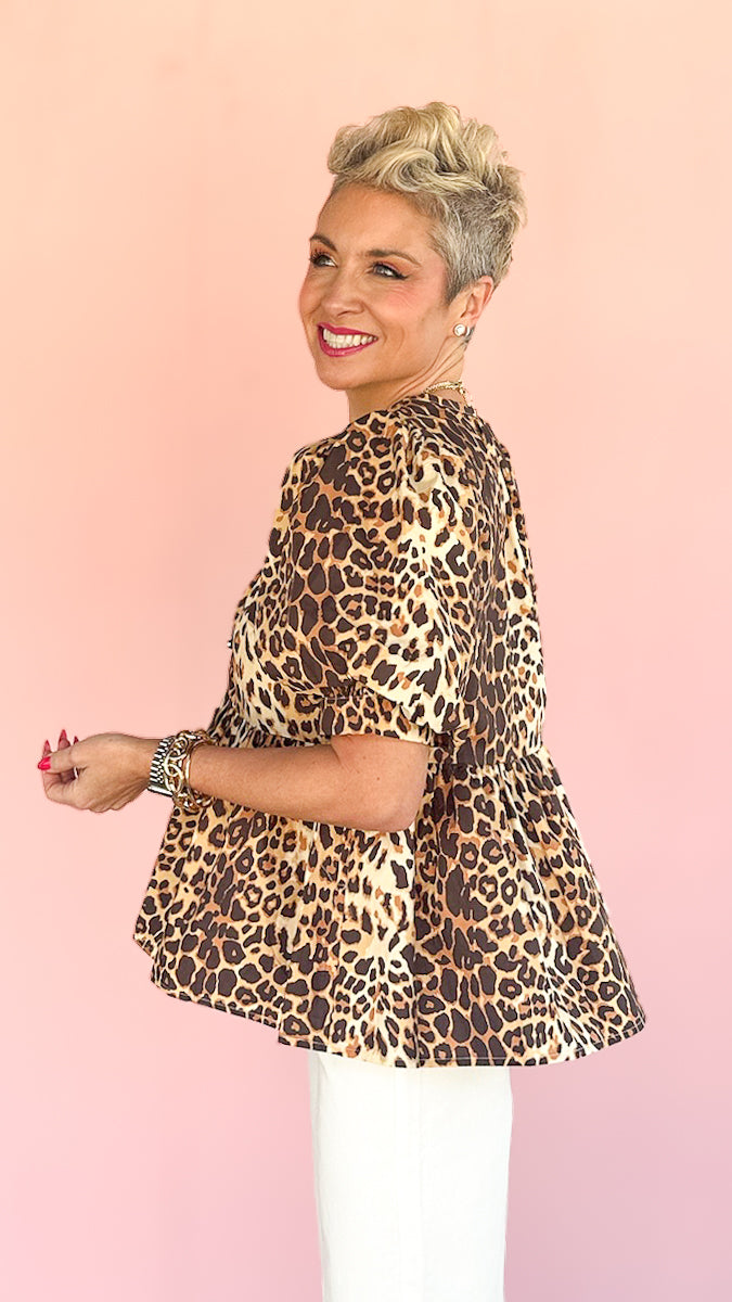 Daphne Leopard Top