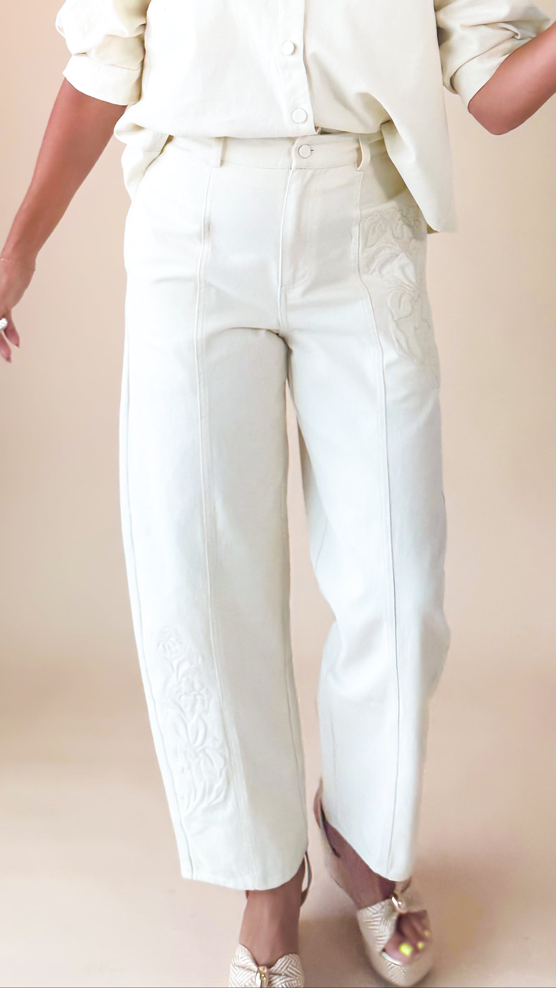 Emma Embossed Pants