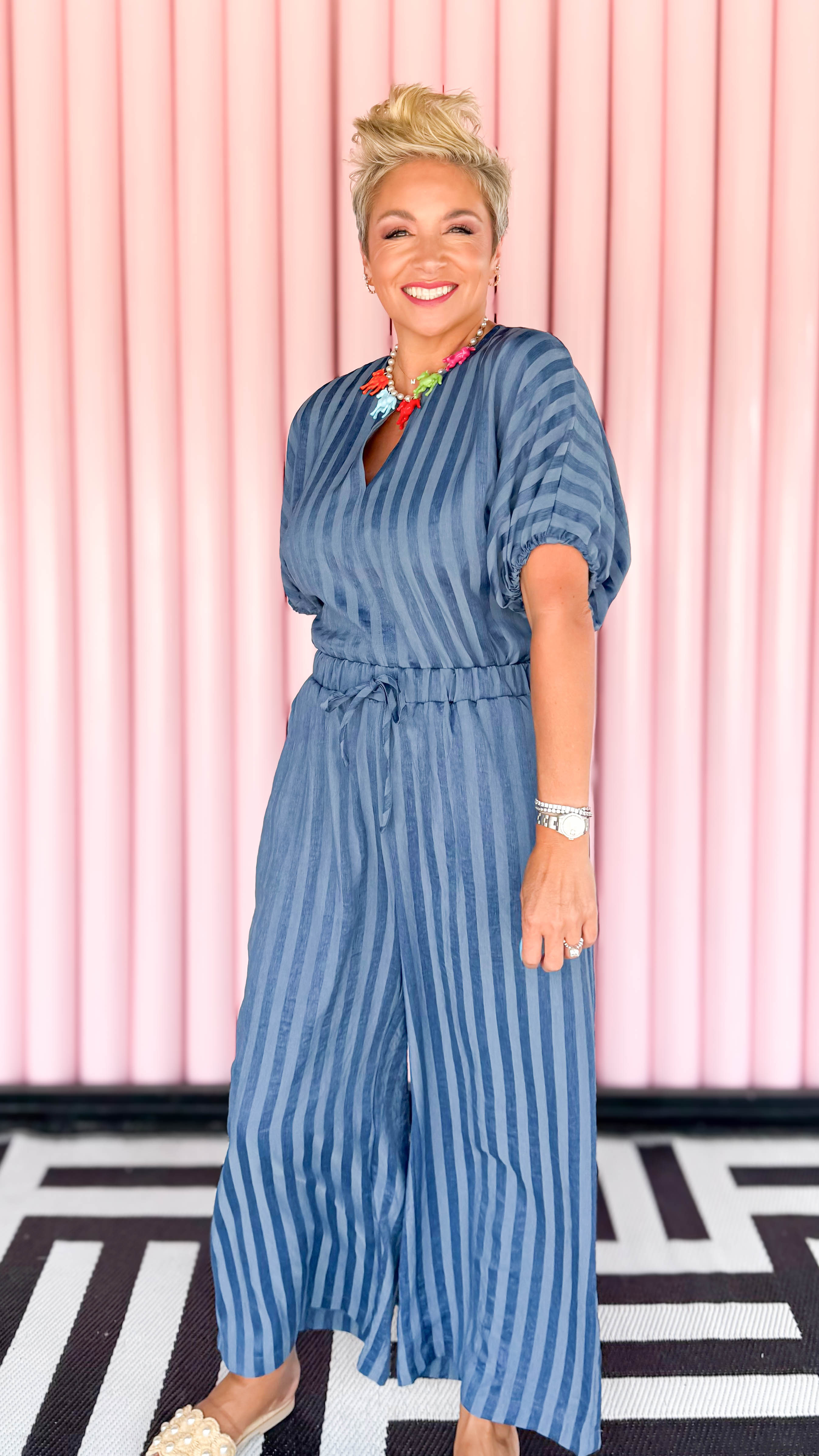 Striped Wide Leg Pants