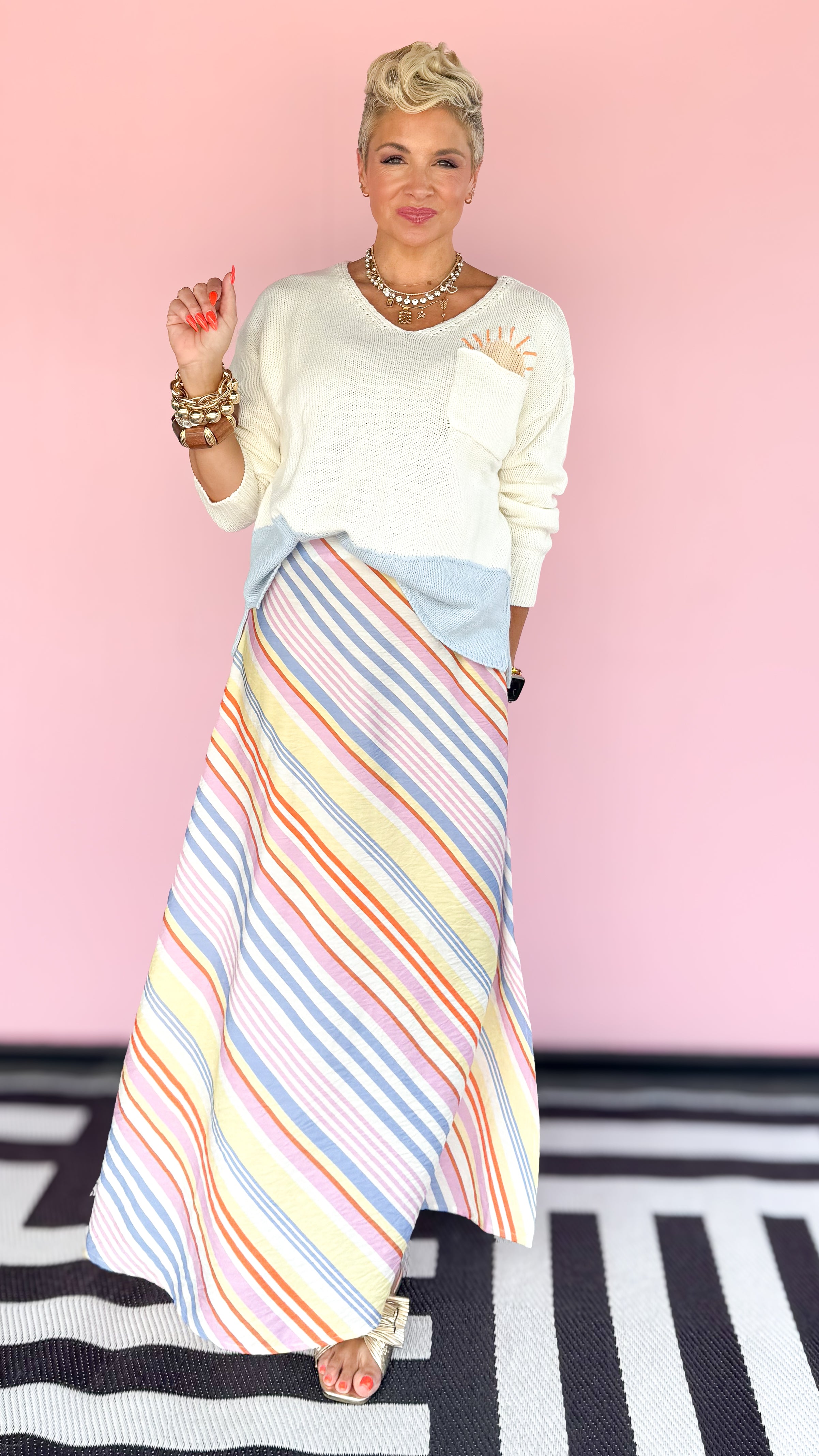 Sunrise Sweater/White