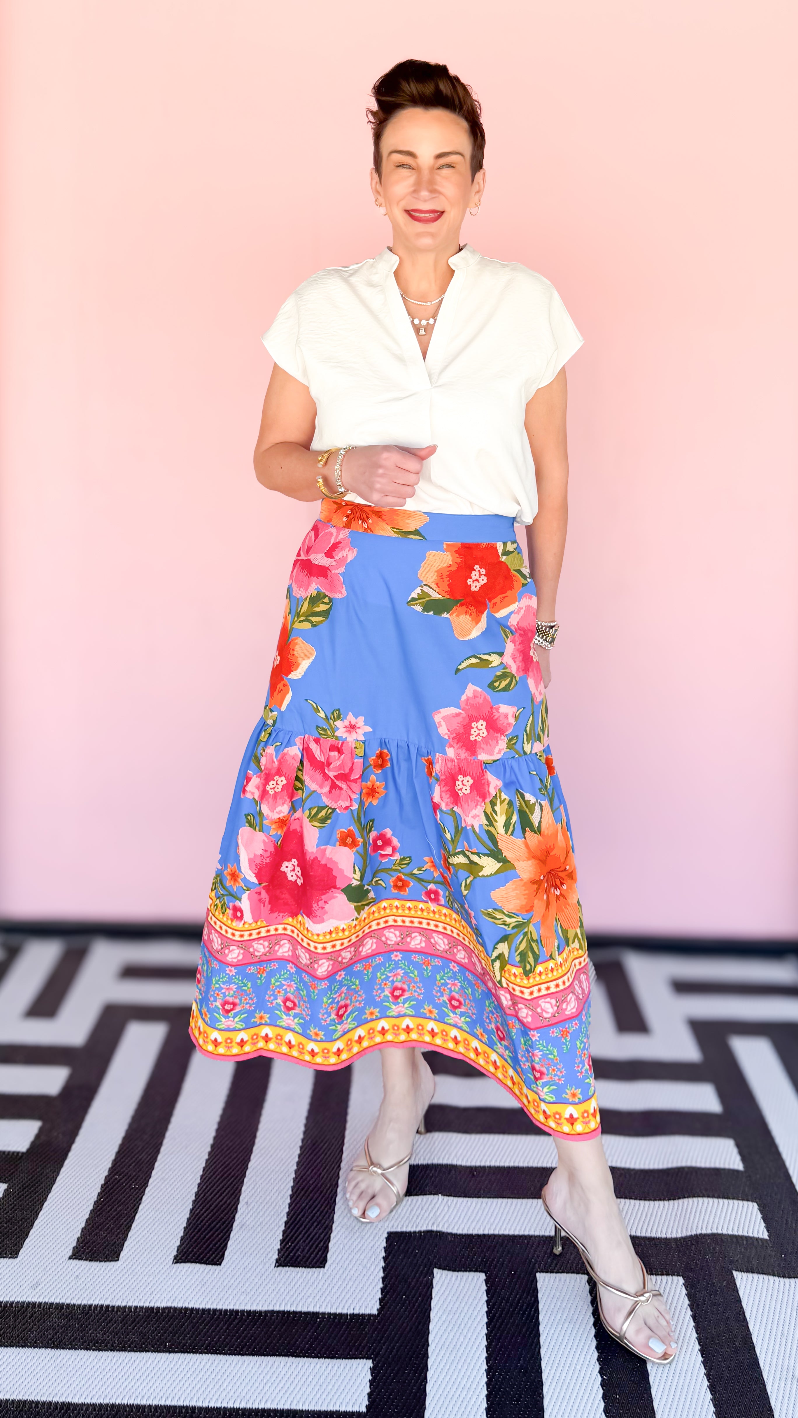 Capri Blossom Skirt - The BLVD