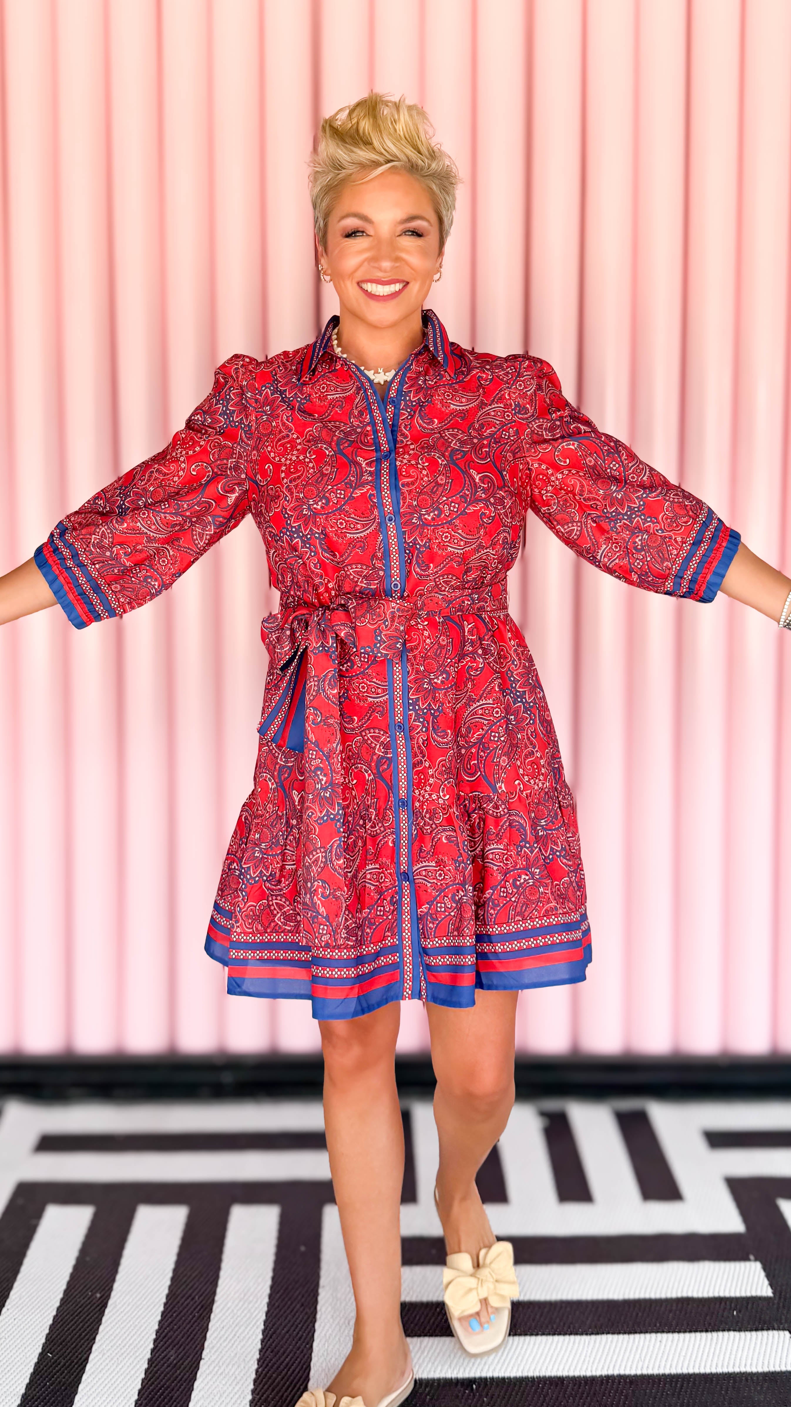 Paisley Mini Dress