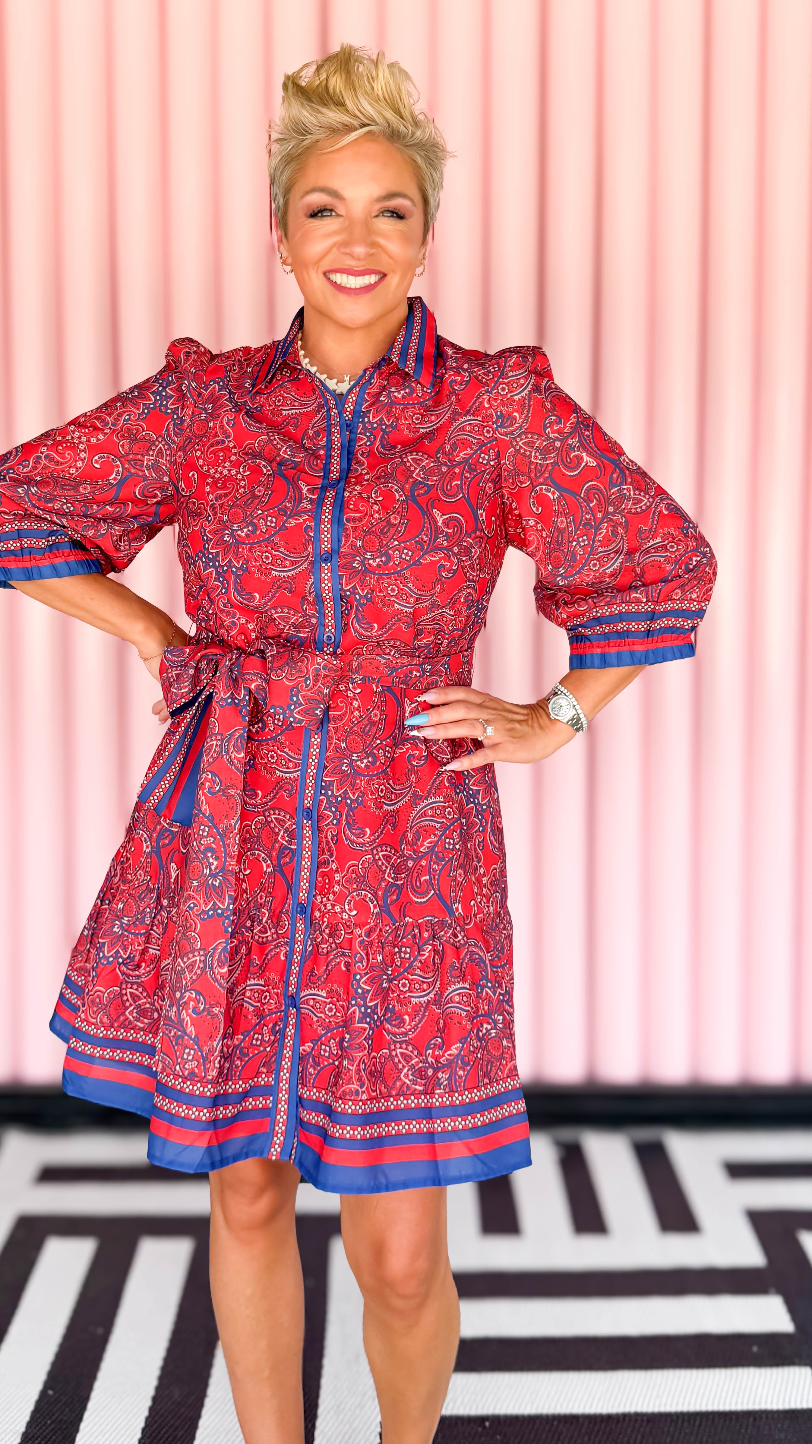 Paisley Mini Dress