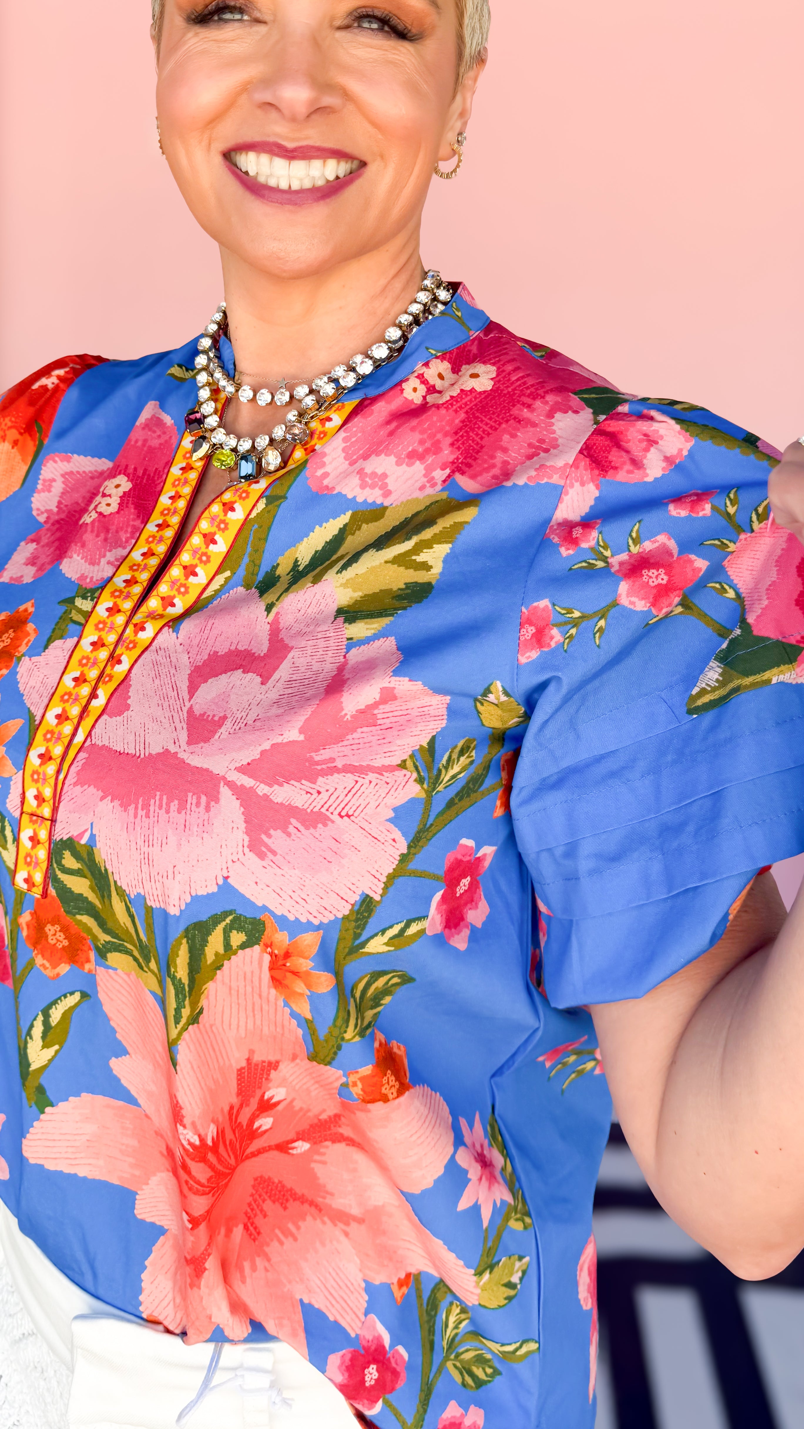 Capri Blossom Blouse - The BLVD