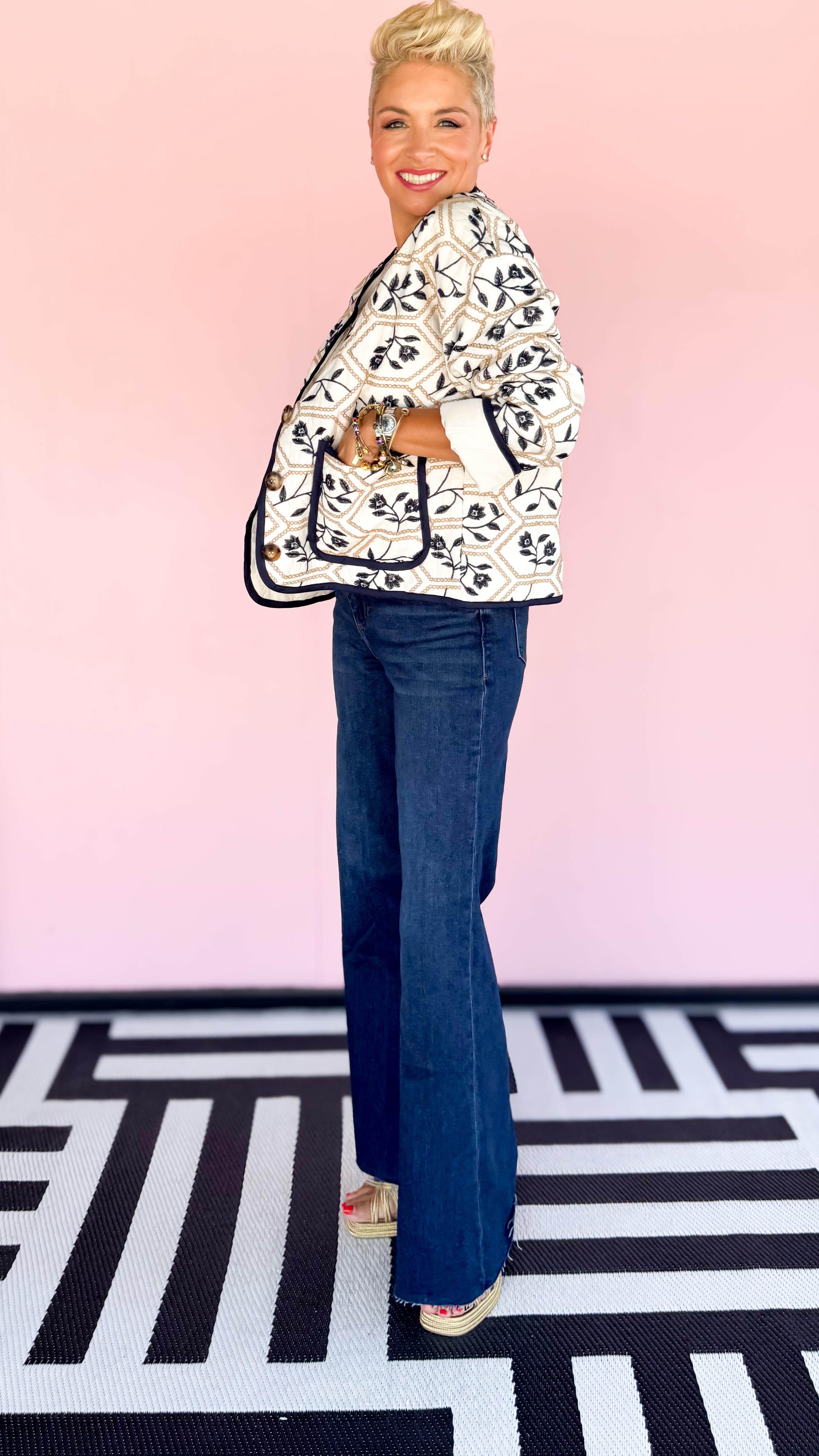 Judy Embroidered Jacket/Cream