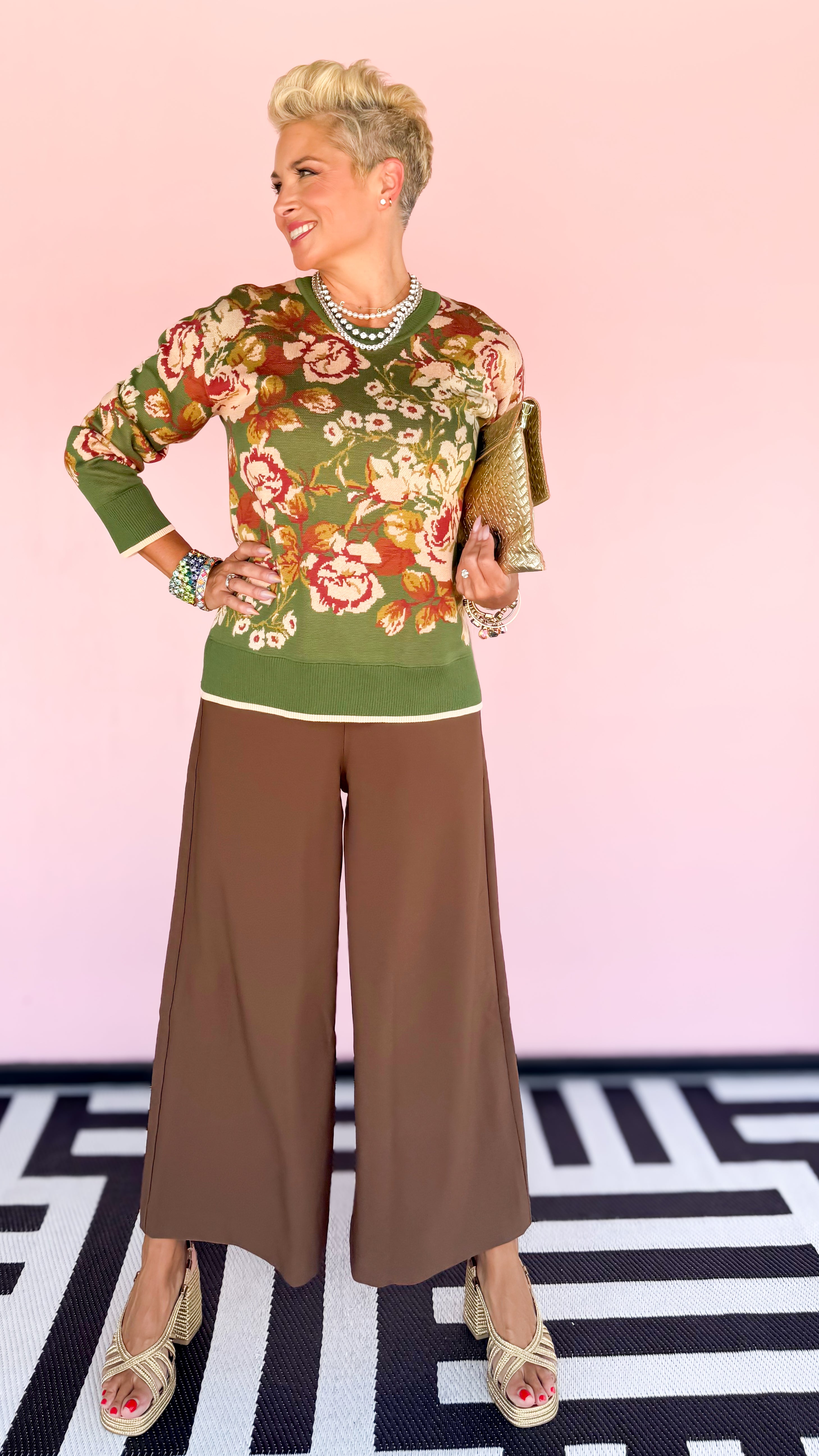 Culotte Pant/Brown