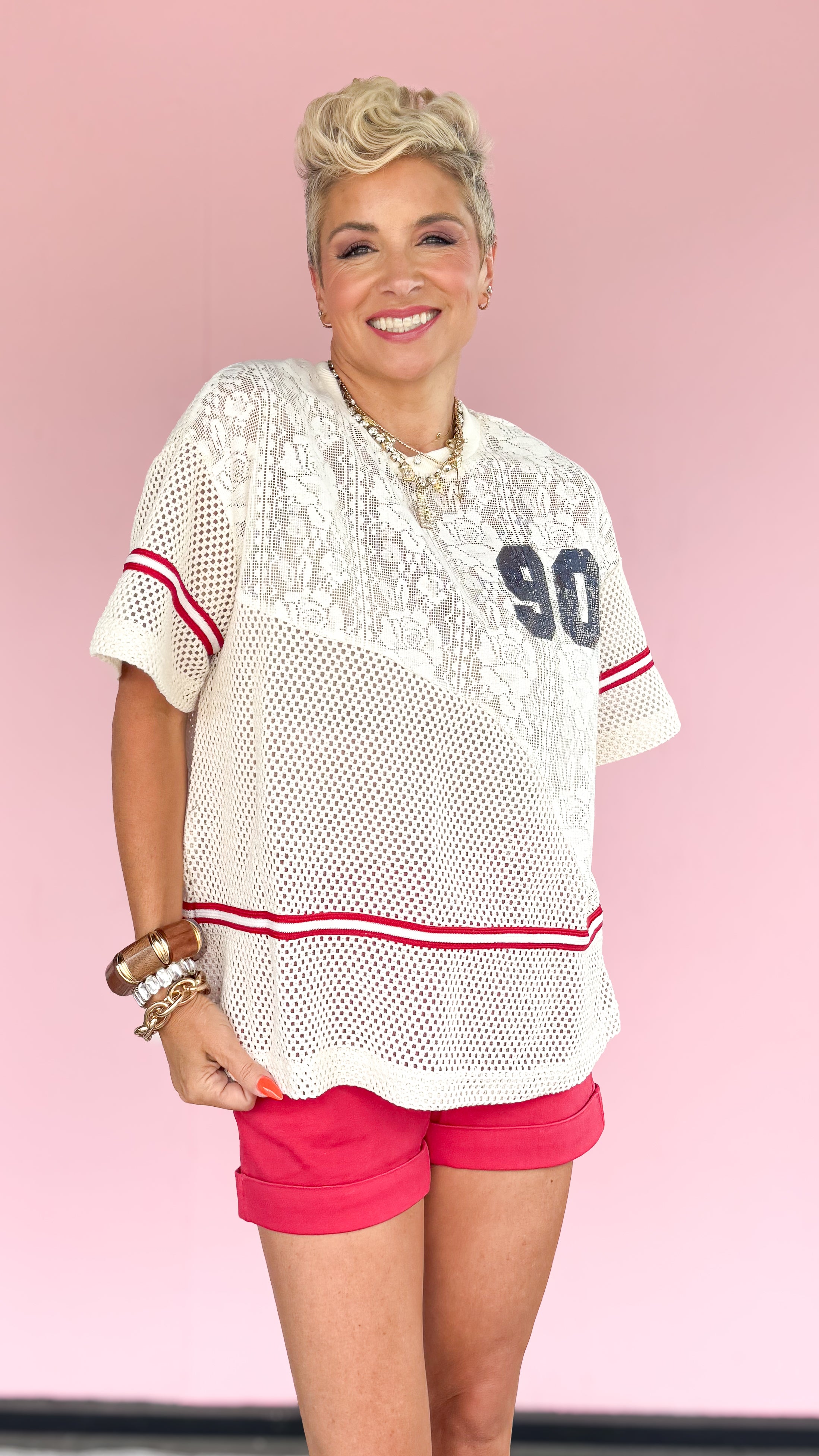 Crochet Short Sleeve Top