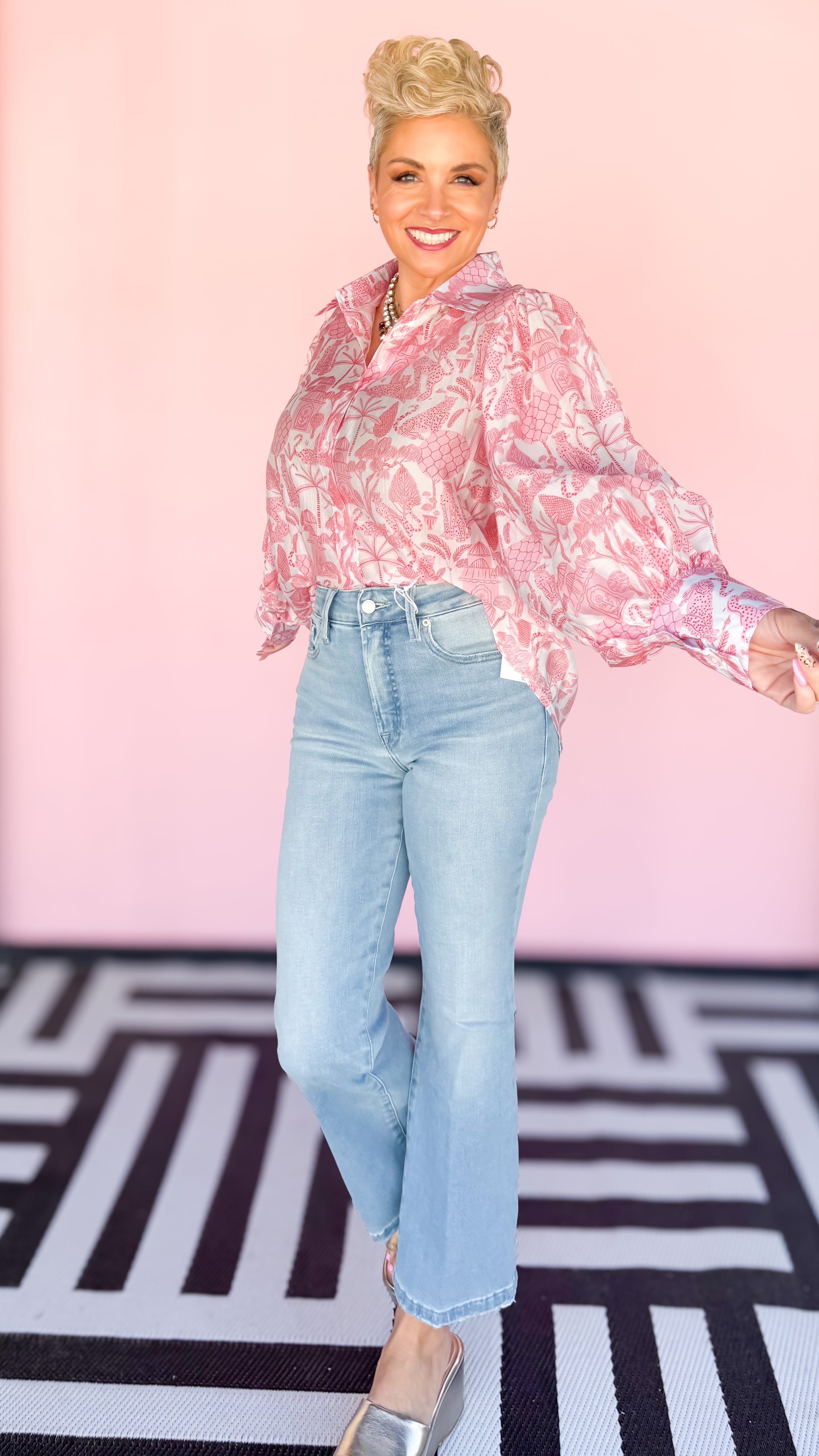 BELLISSIMA BLOUSE/PINK TOILE - The BLVD