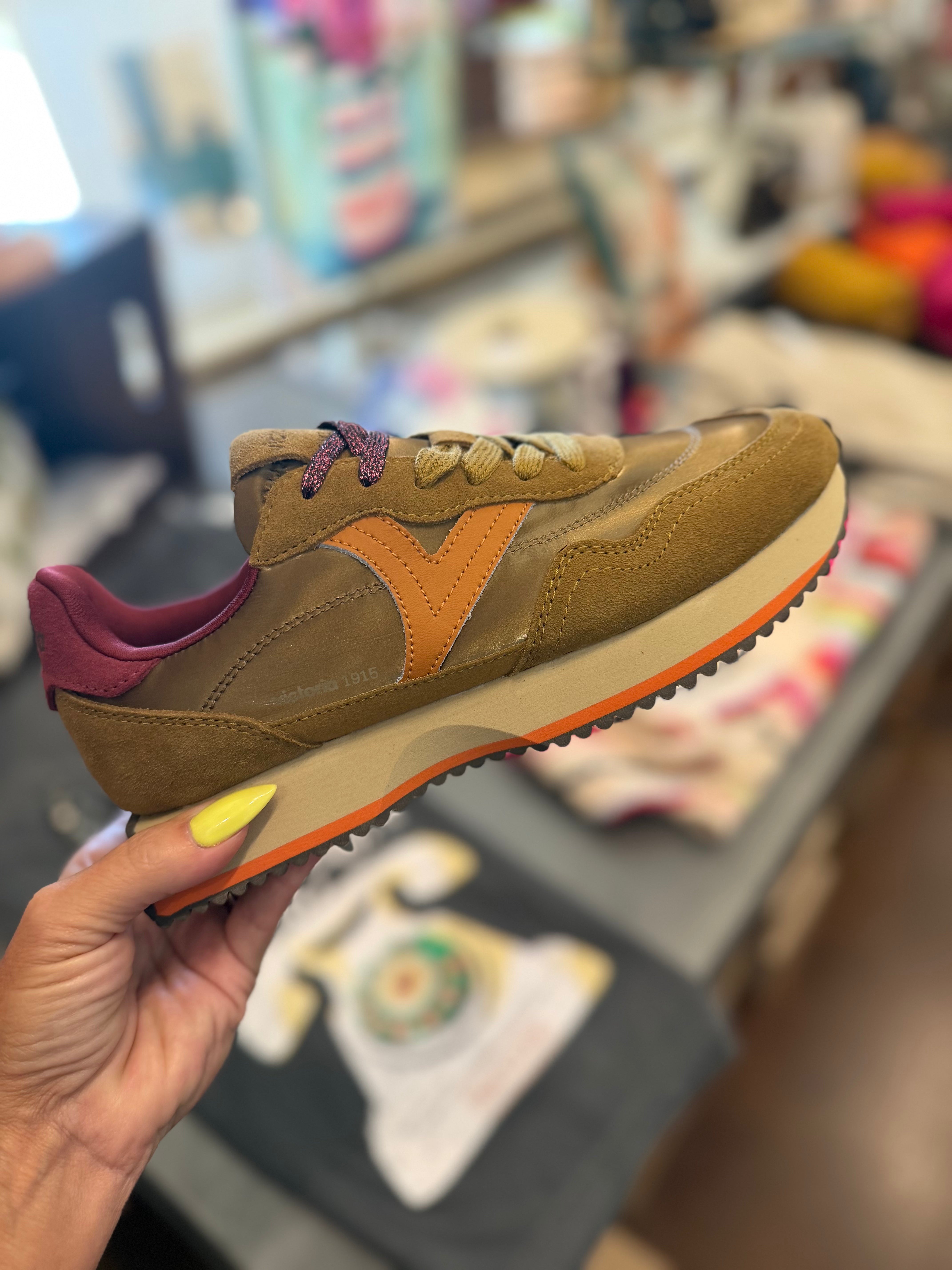 Cosmos Nylon & Suede Sneaker/Olive