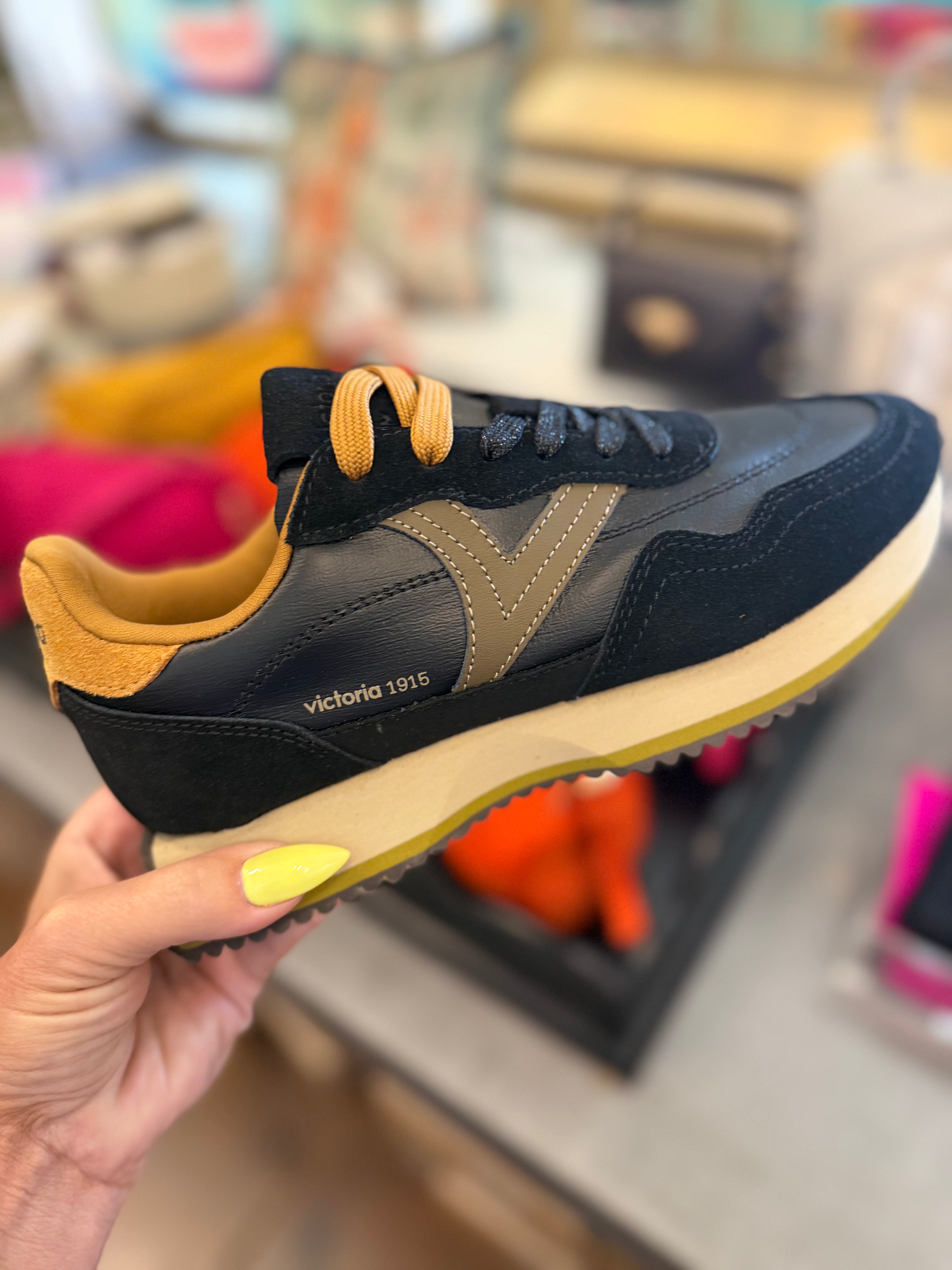 Cosmos Nylon & Suede Sneaker/Black