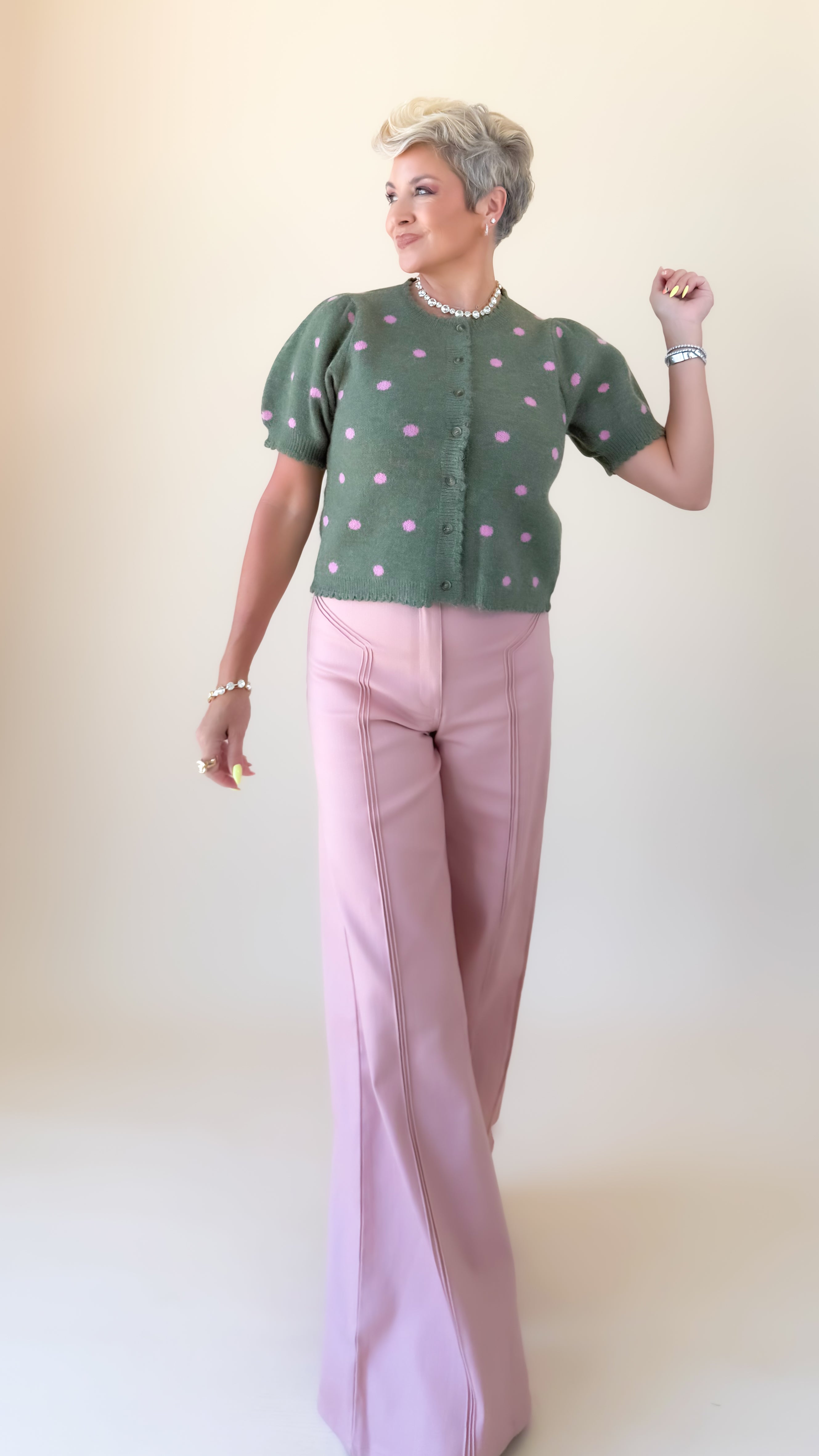 Contrast Detail HW Jean/Blush Pink
