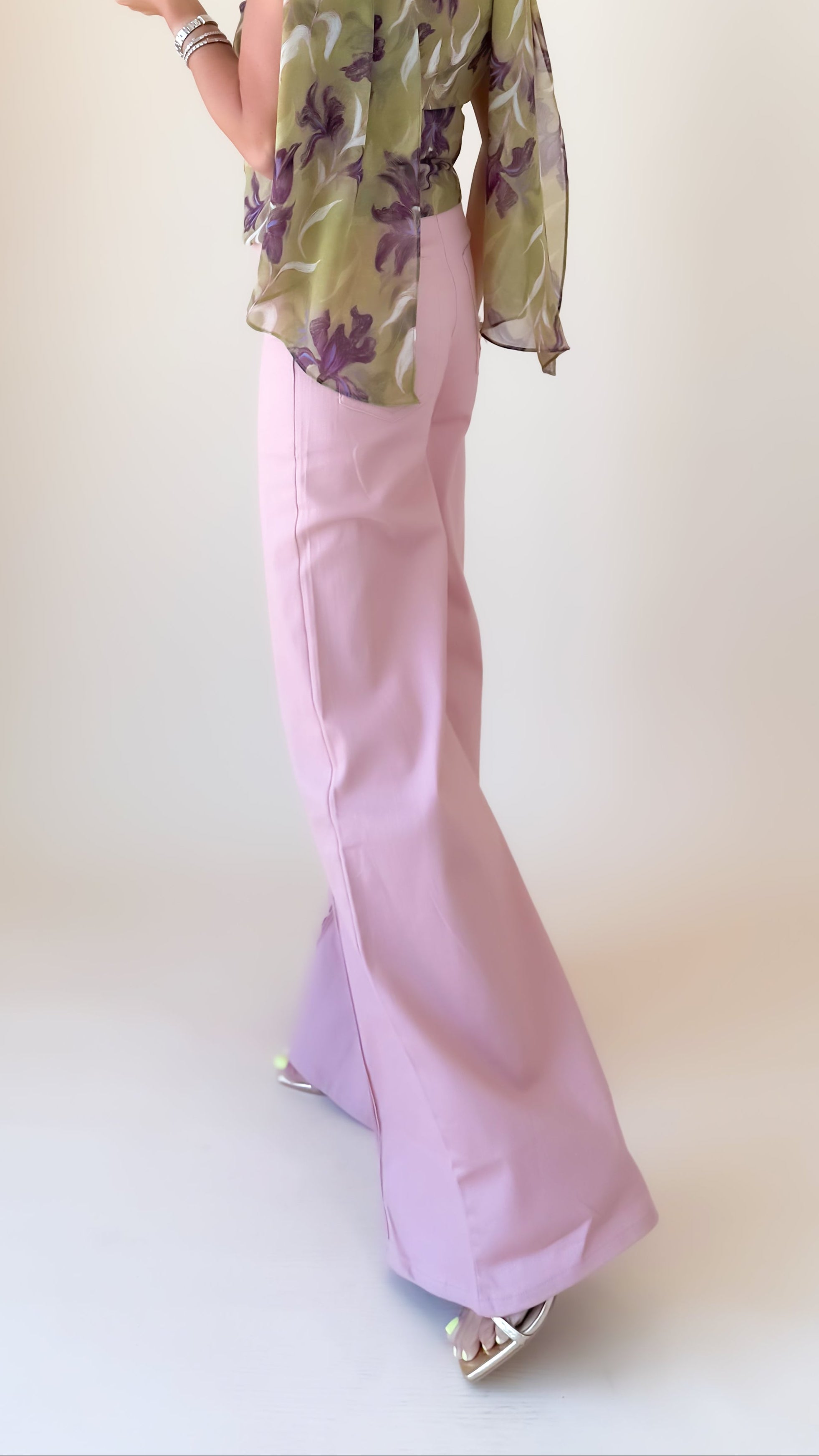 Contrast Detail HW Jean/Blush Pink