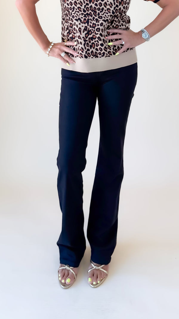 Natalie High Rise Fab Ab Bootcut/Black