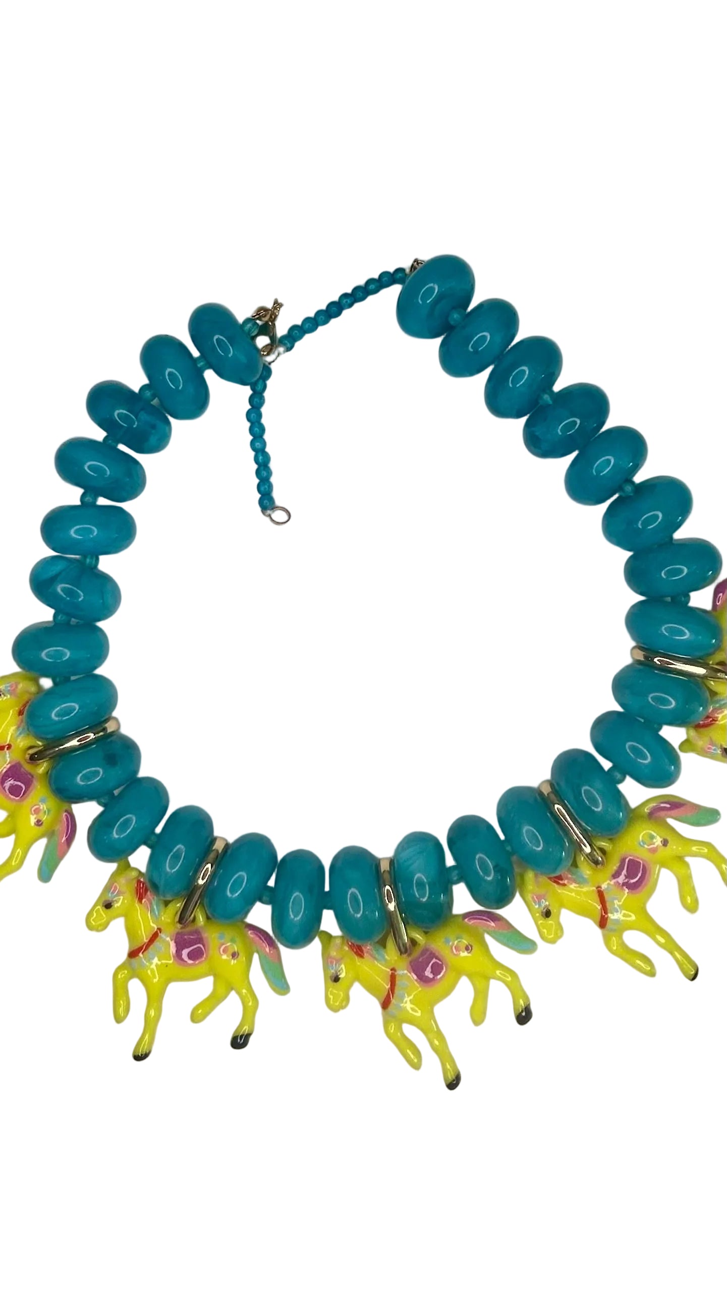 Large Bead Horse Necklace