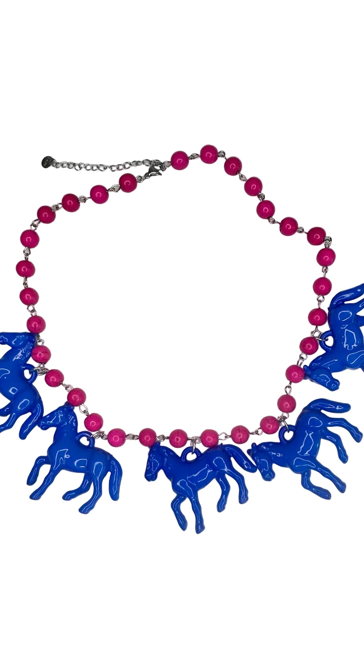 Small Bead Horse Necklace