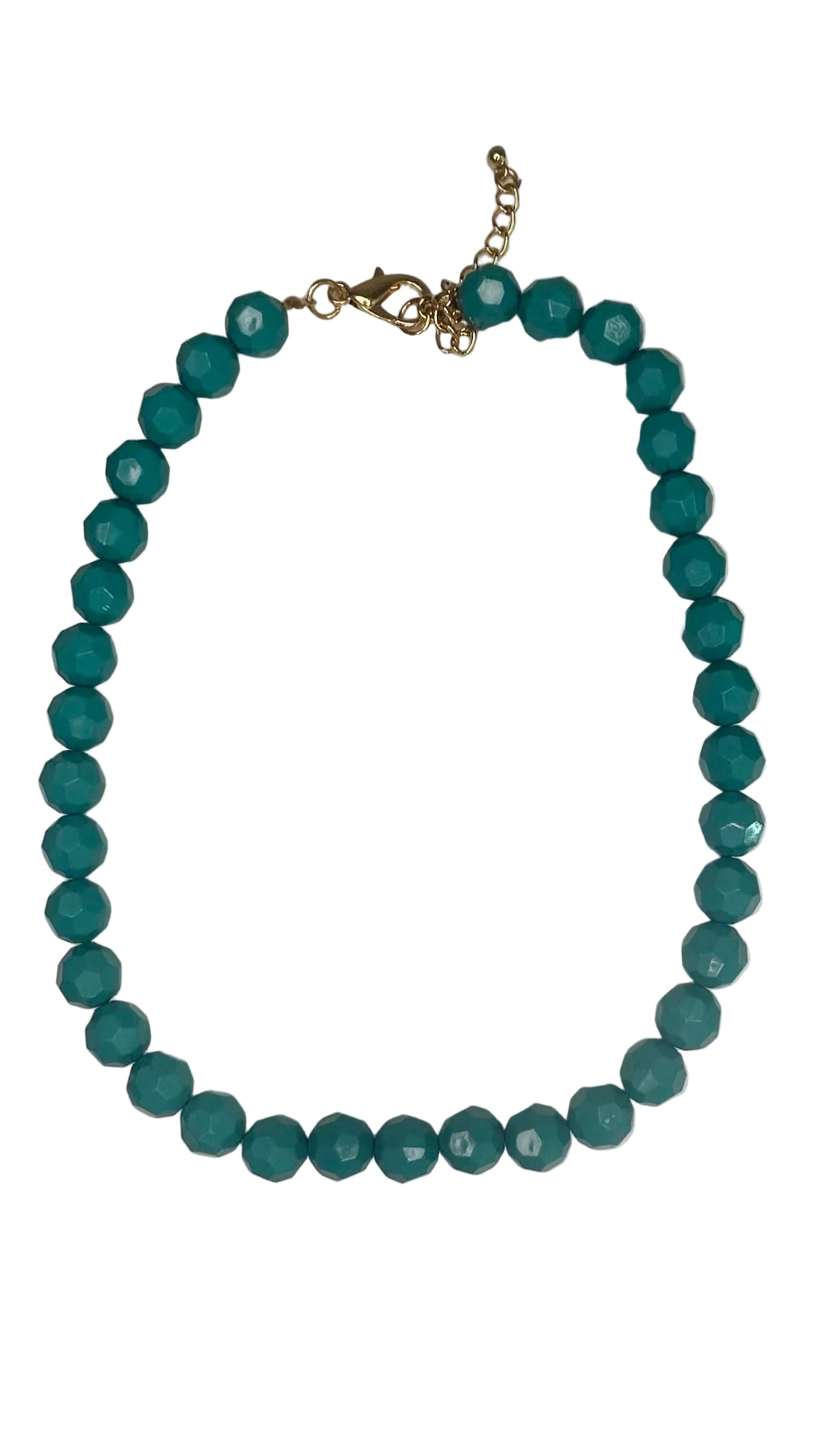 Faceted 11mm Beaded Necklace 18"