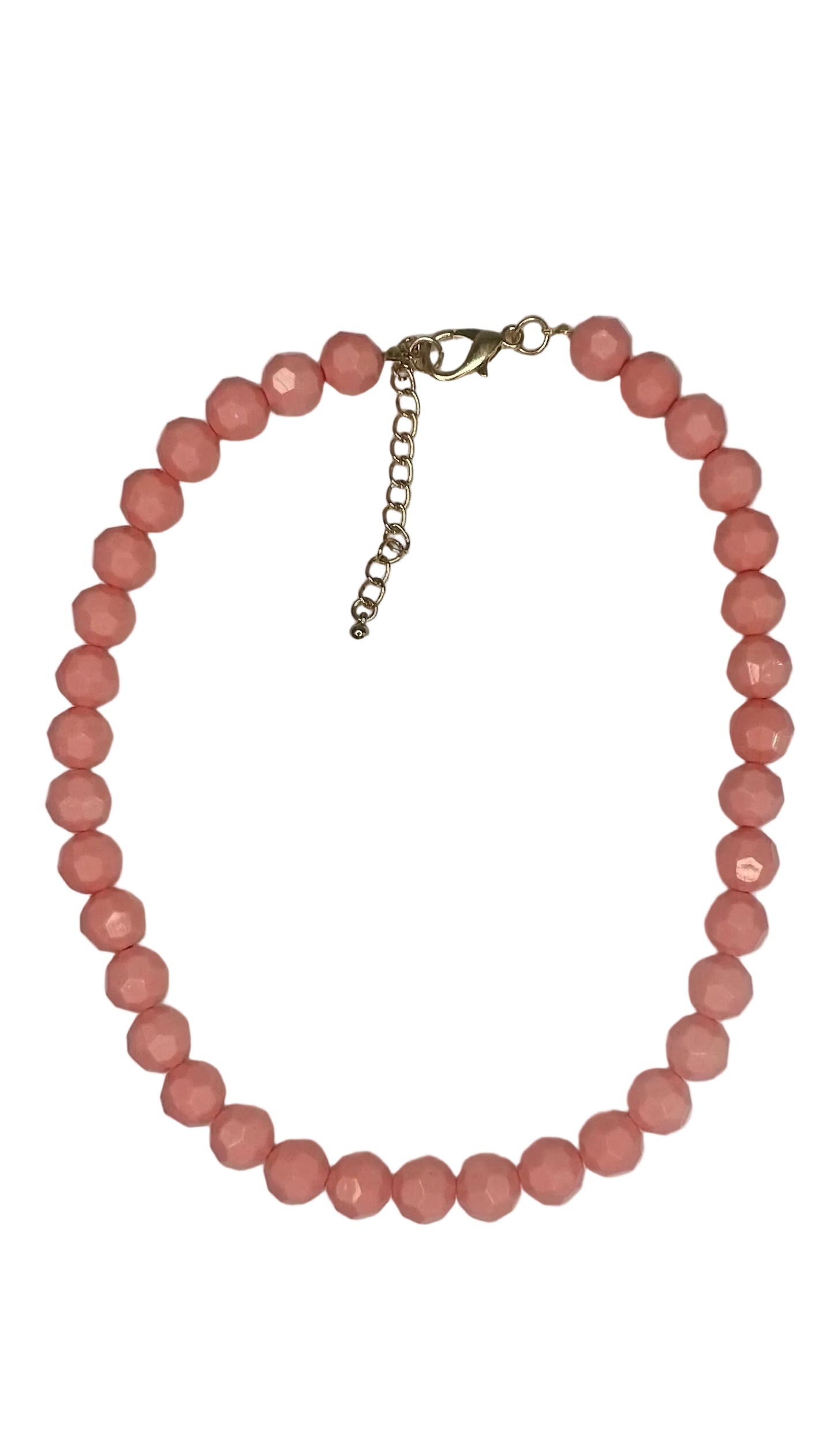 Faceted 11mm Beaded Necklace 18"