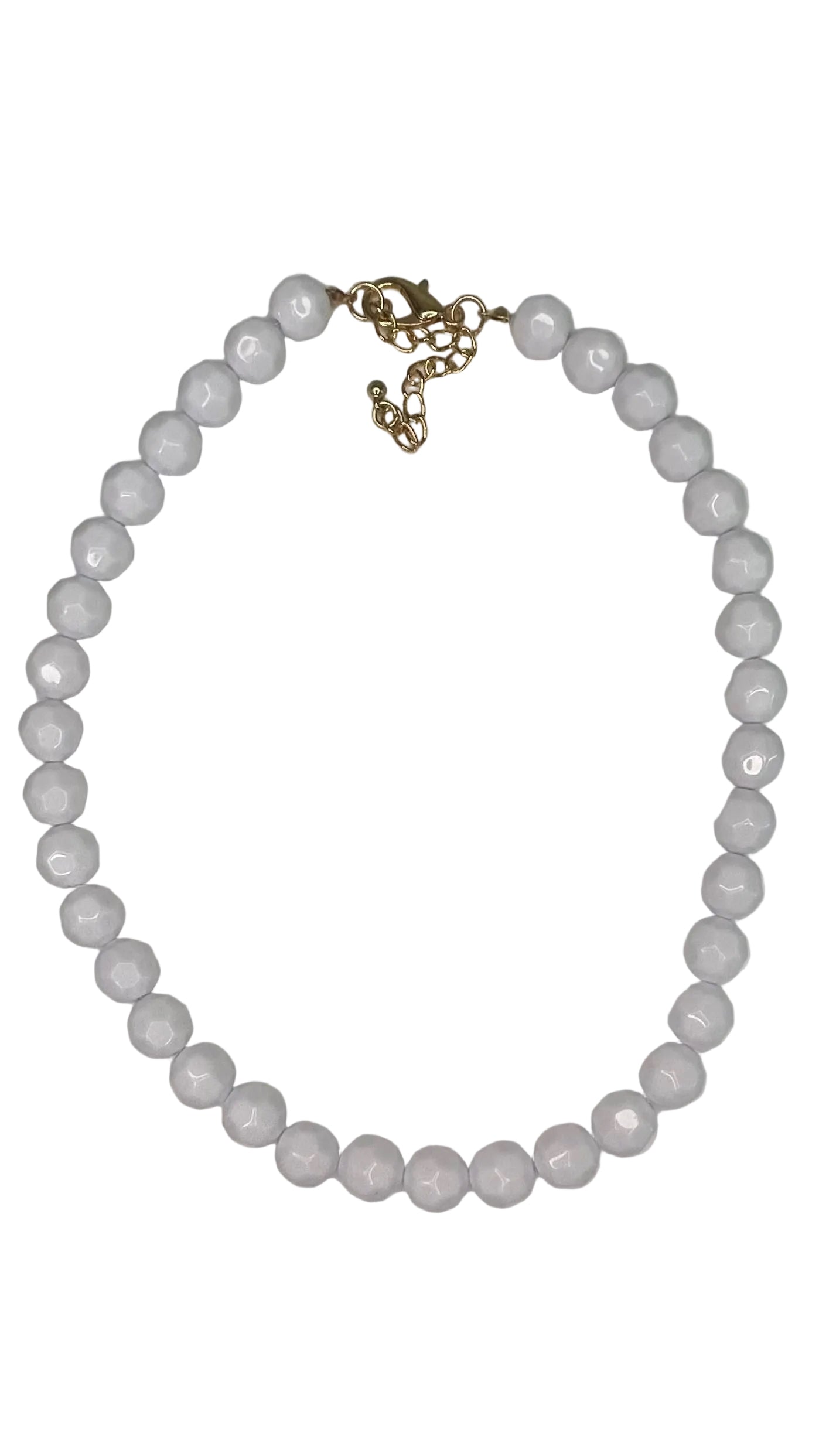 Faceted 11mm Beaded Necklace 18"