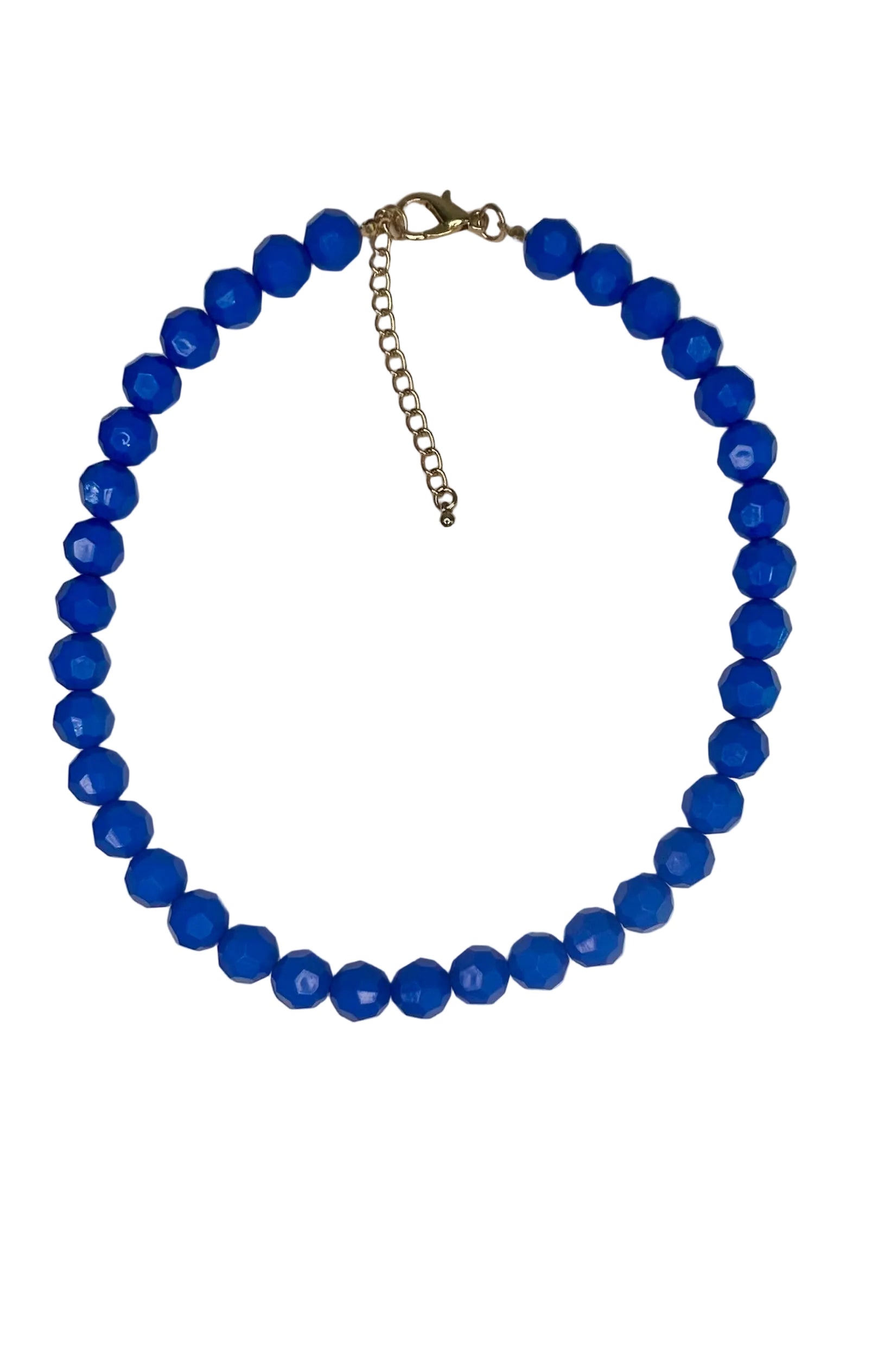 Faceted 11mm Beaded Necklace 18"