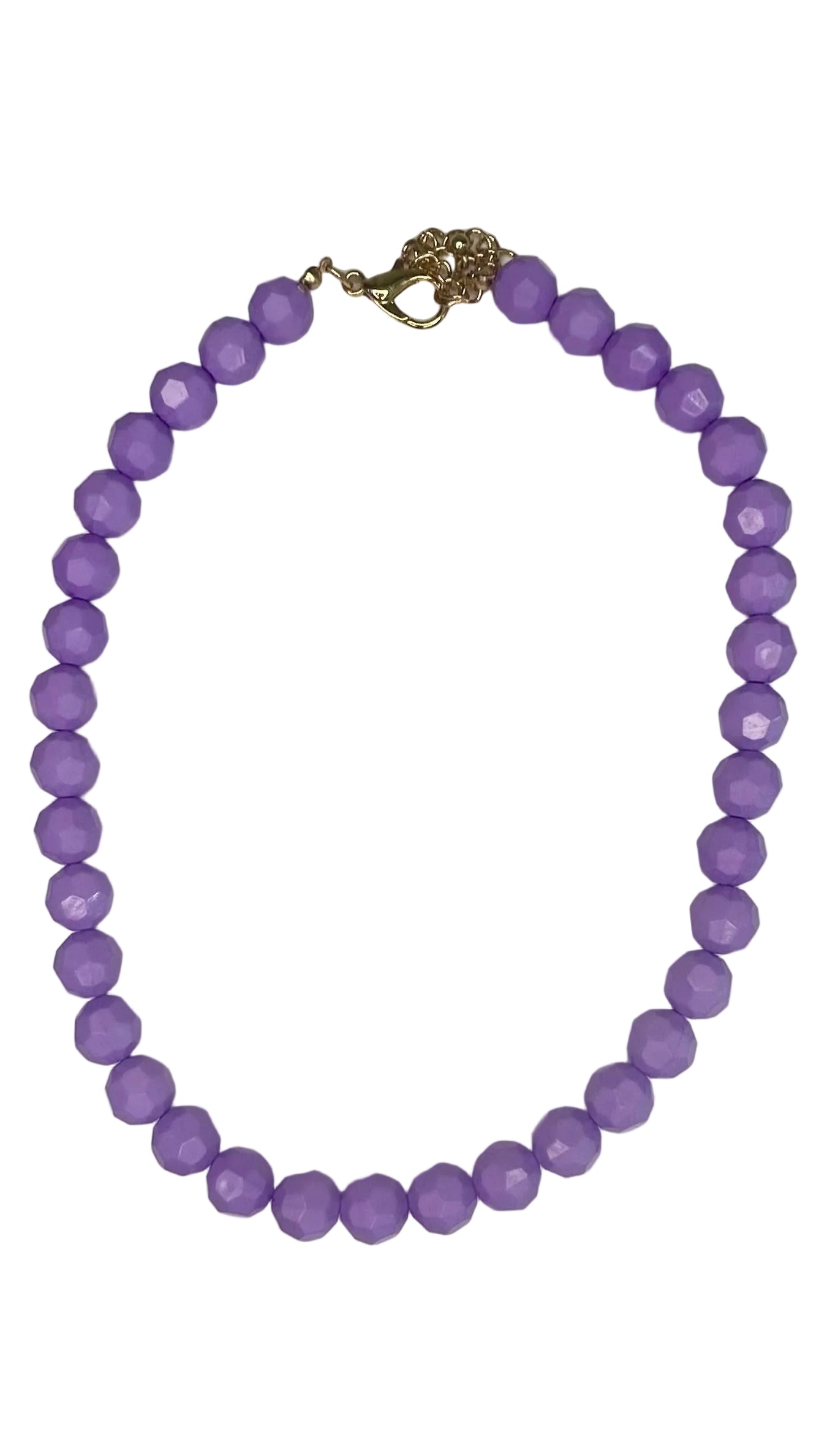 Faceted 11mm Beaded Necklace 18"