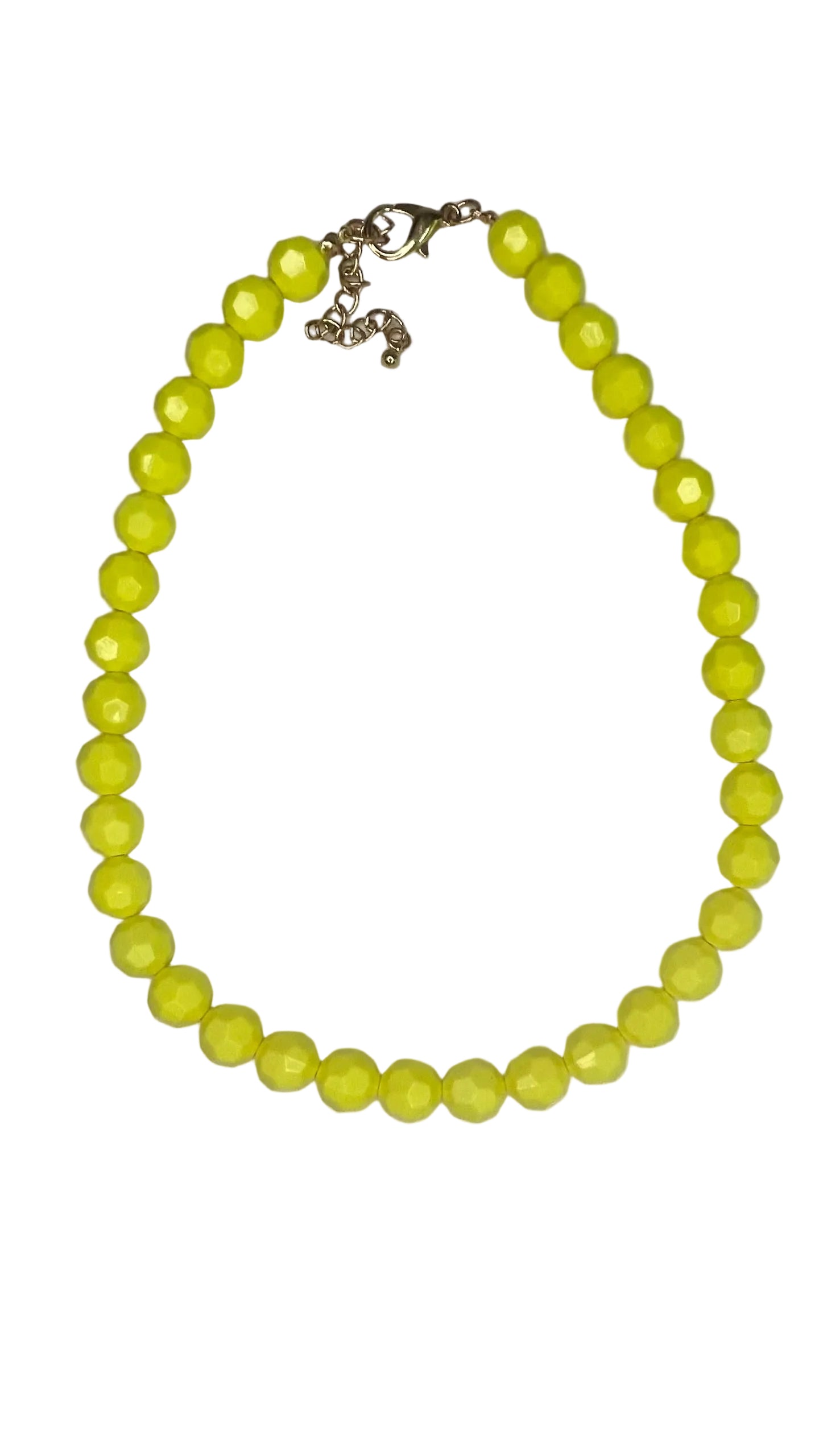 Faceted 11mm Beaded Necklace 18"