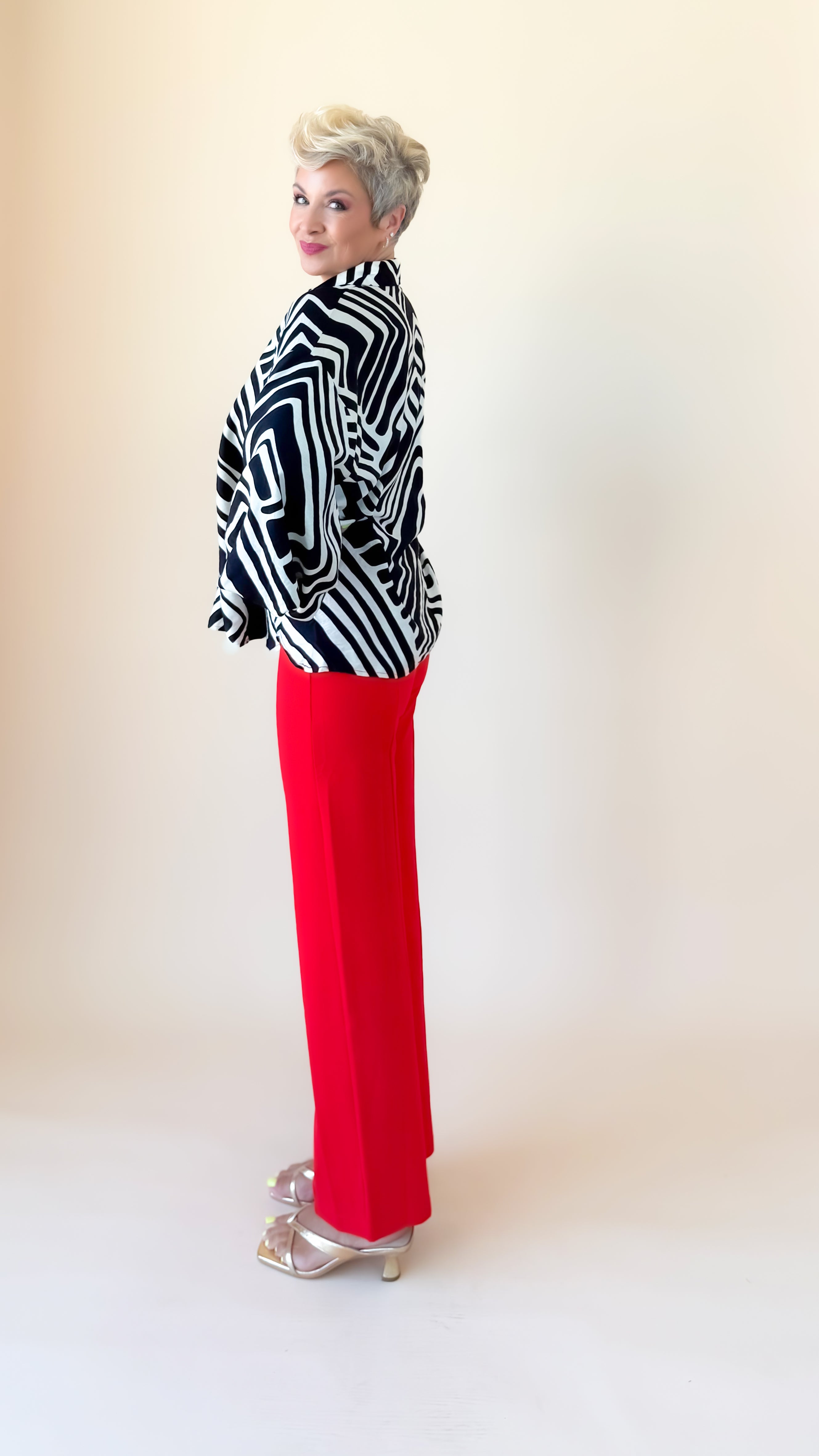 Sally Stretch Pants/Red
