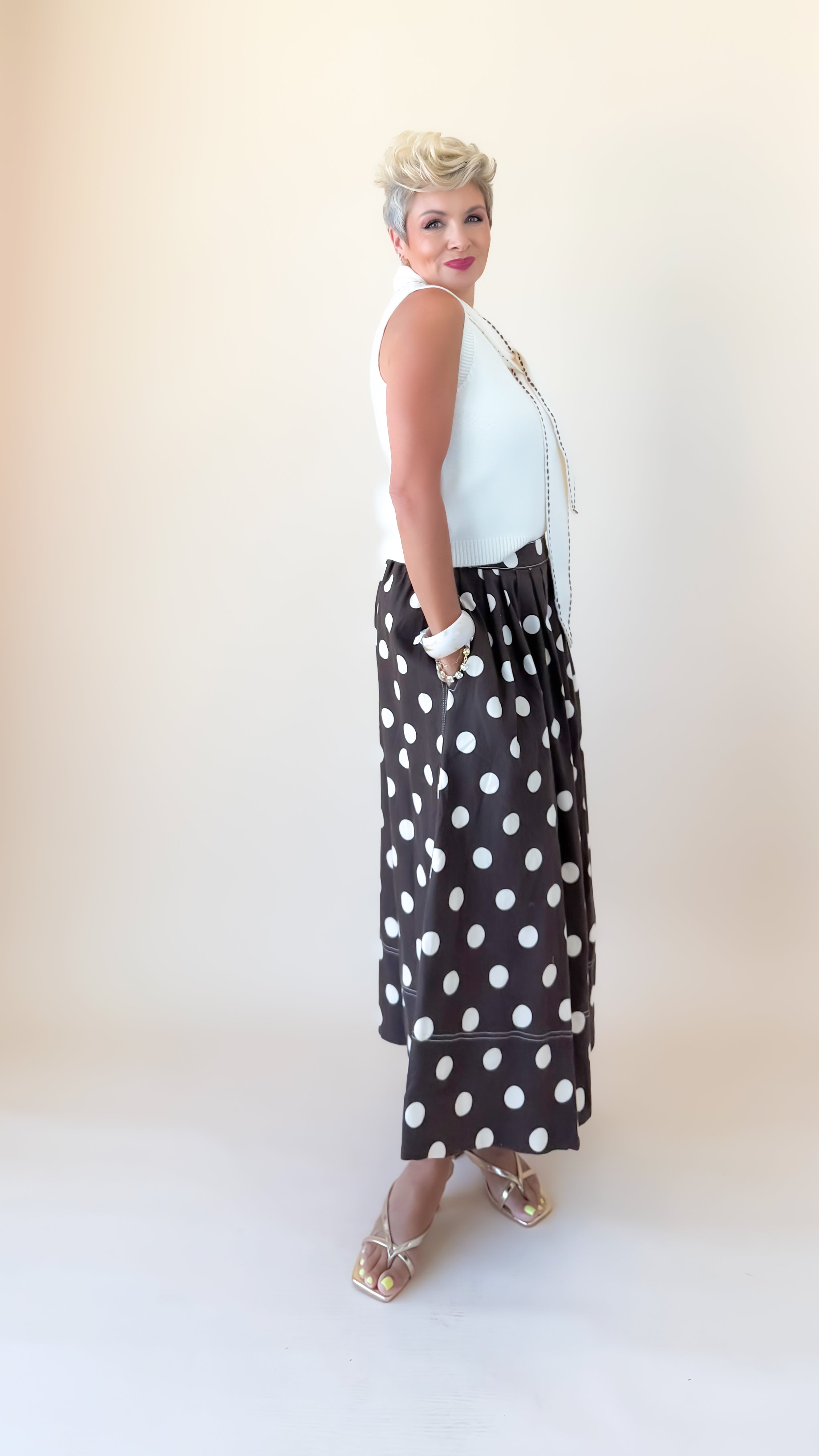 Melody Maxi Skirt/Brown